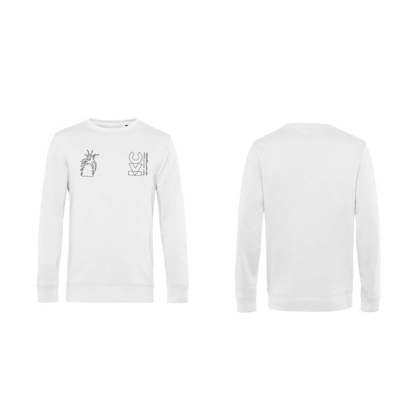 KVC Sweater Kinder Doppeldruck umrandet