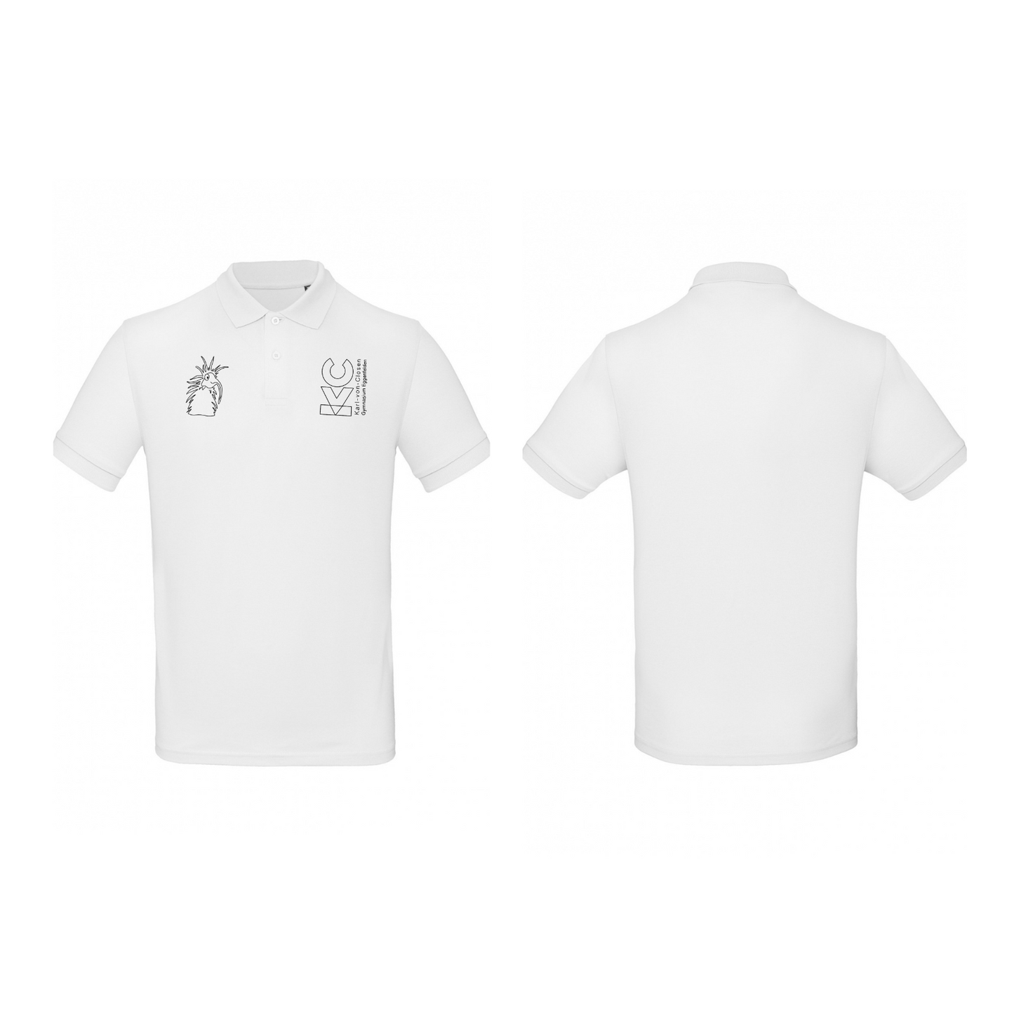 KVC Poloshirt Herren Doppeldruck umrandet
