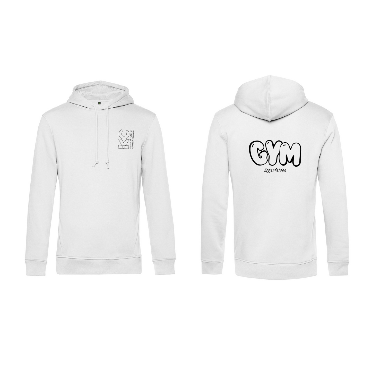 KVC Hoodie Doppeldruck umrandet
