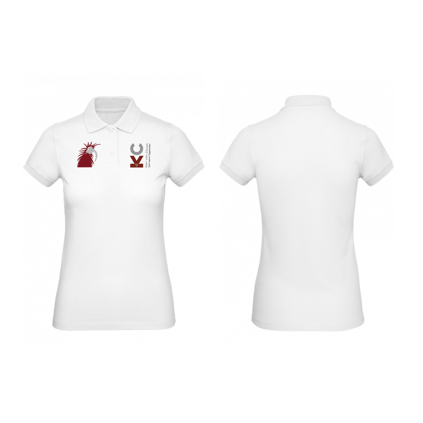 KVC Poloshirt Damen Doppeldruck in Farbe