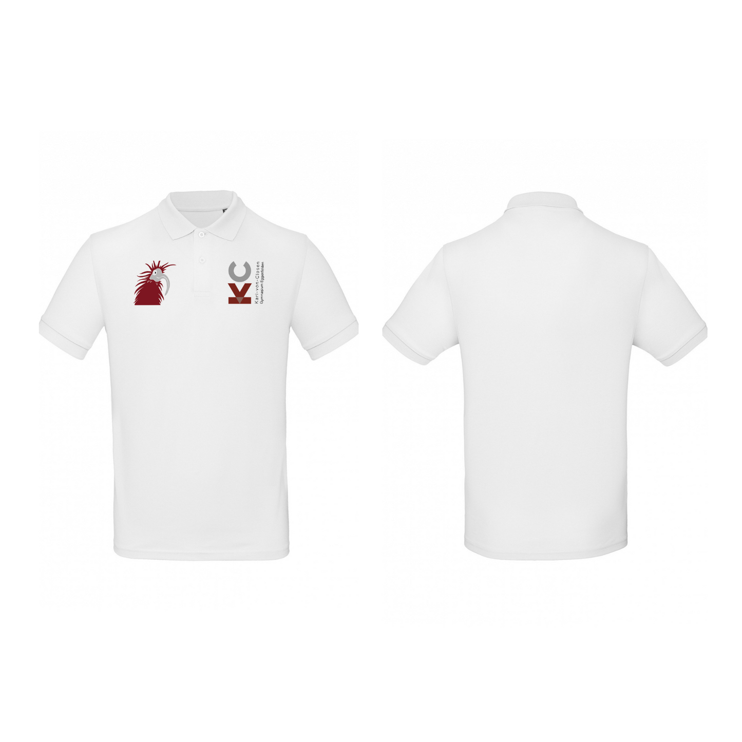 KVC Poloshirt Herren Doppeldruck in Farbe
