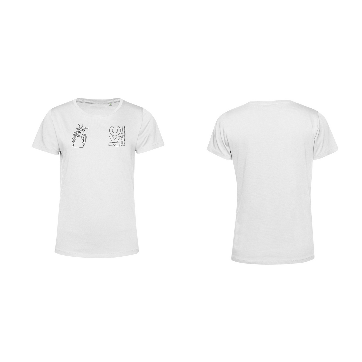 KVC T-Shirt Damen Doppeldruck umrandet