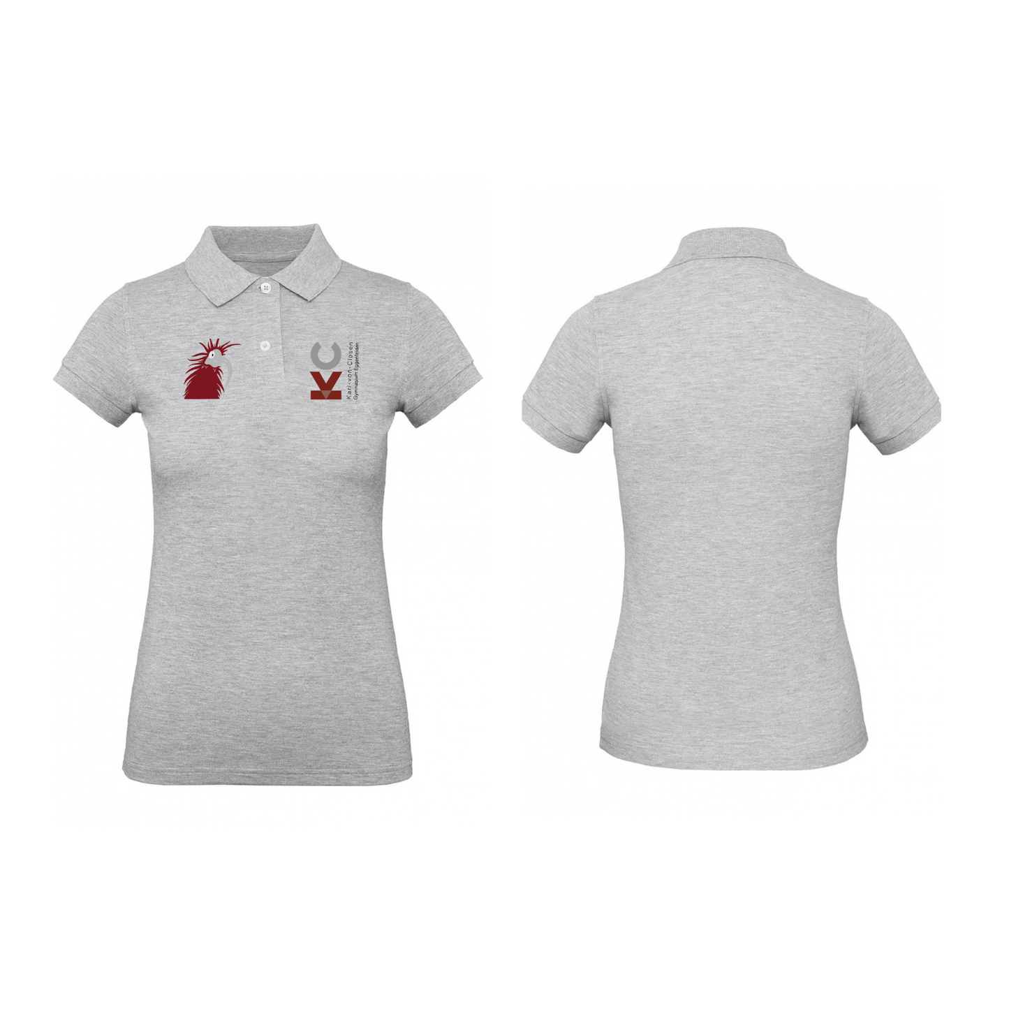 KVC Poloshirt Damen Doppeldruck in Farbe