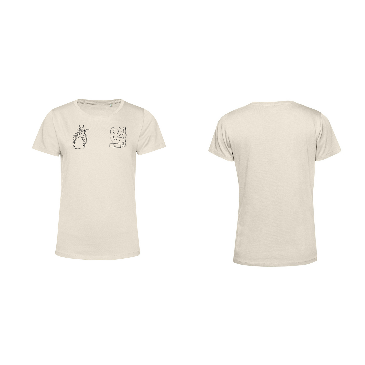 KVC T-Shirt Damen Doppeldruck umrandet