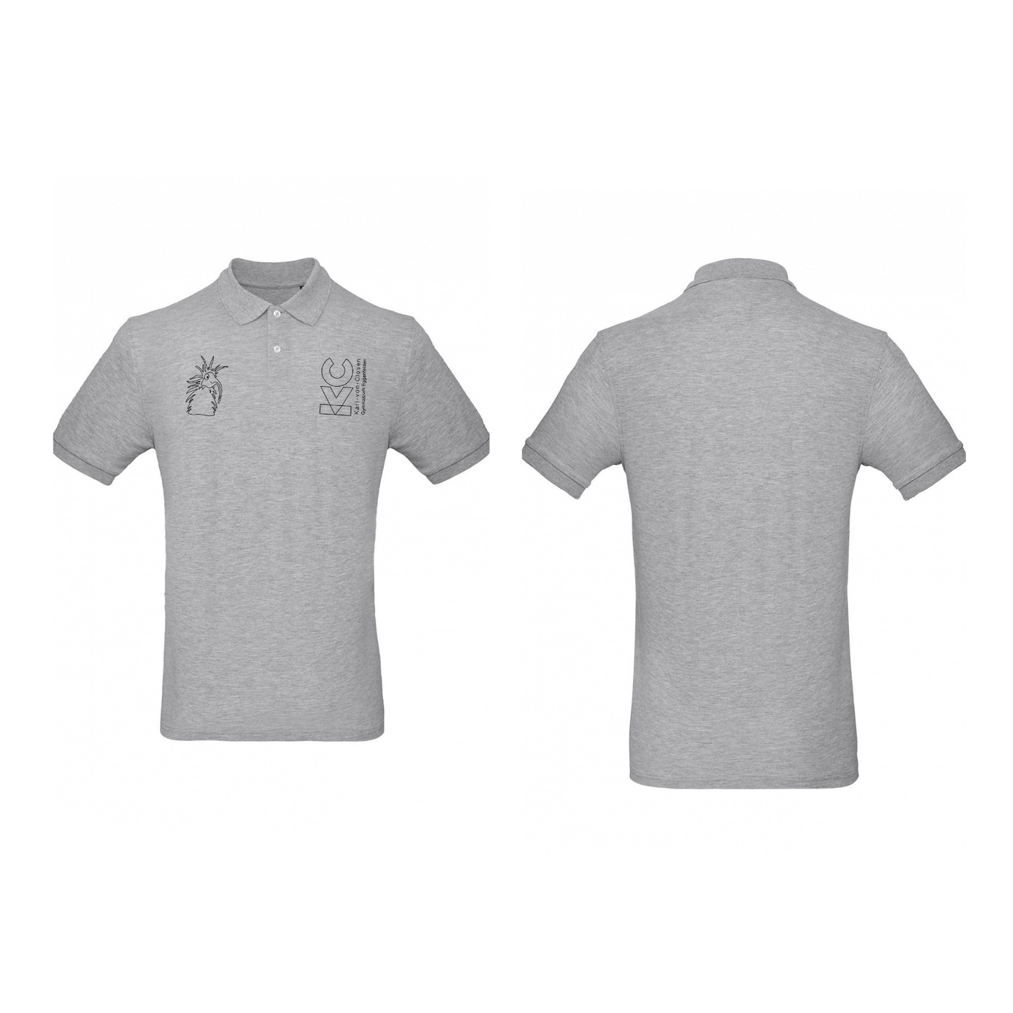 KVC Poloshirt Herren Doppeldruck umrandet