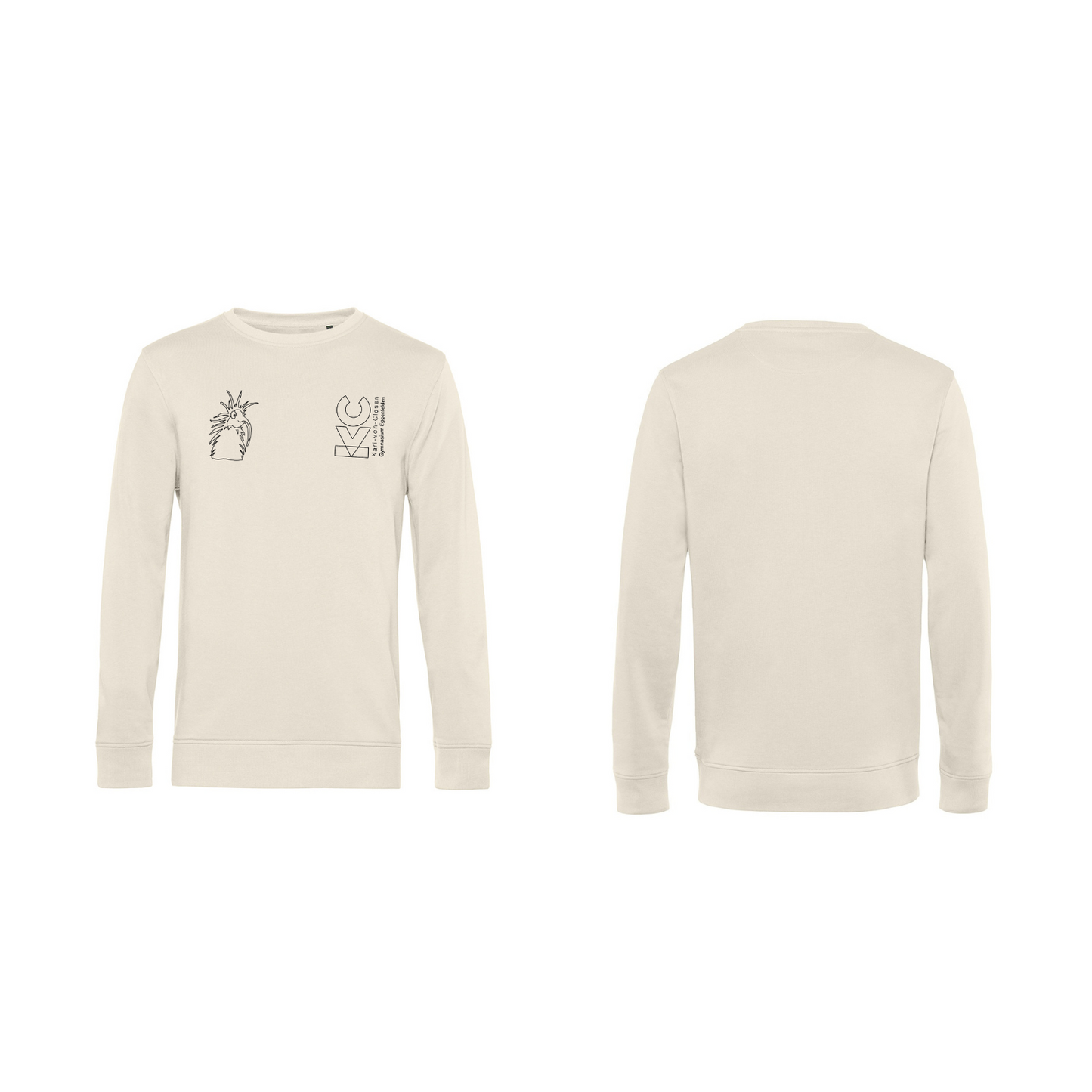 KVC Sweater Herren Doppeldruck umrandet