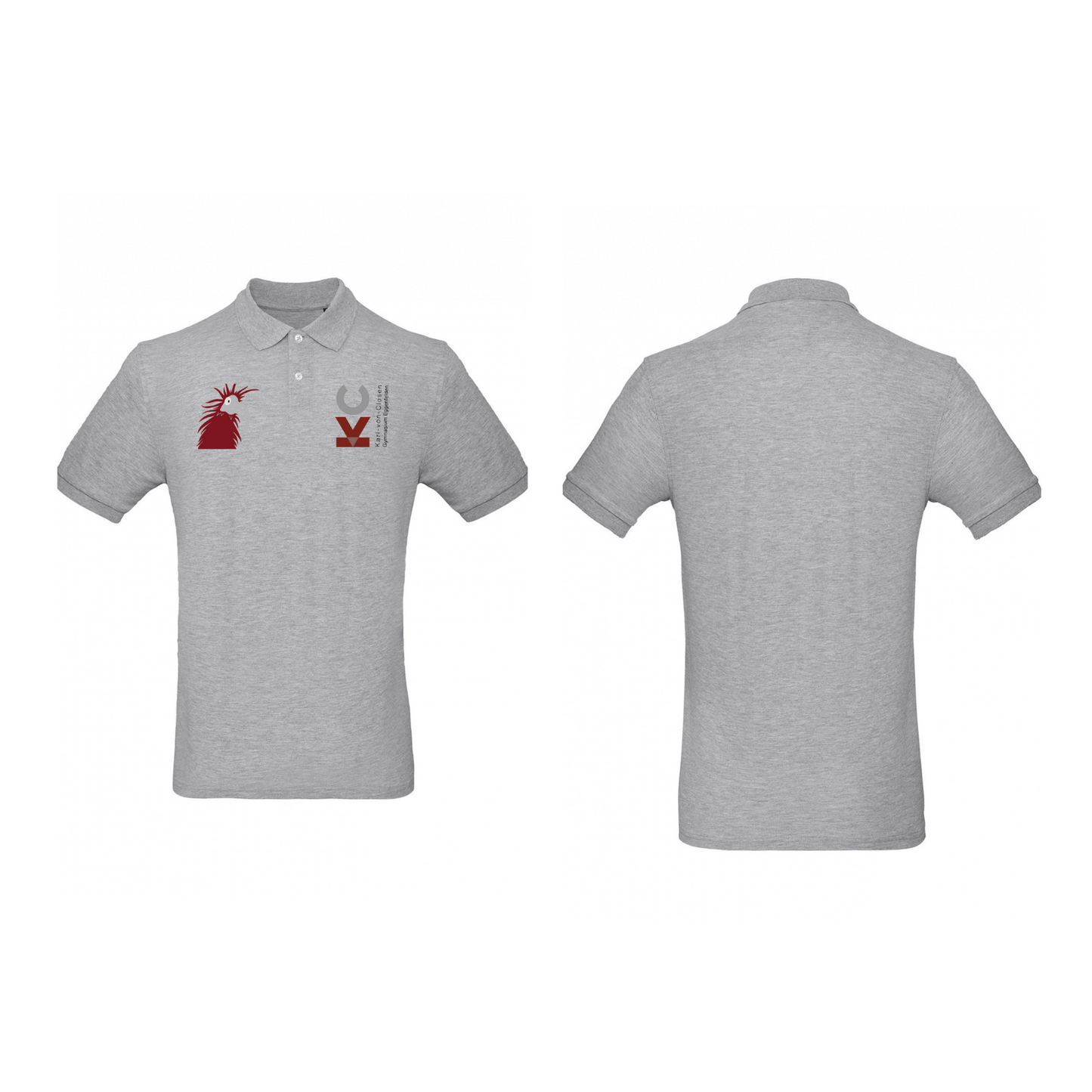 KVC Poloshirt Herren Doppeldruck in Farbe