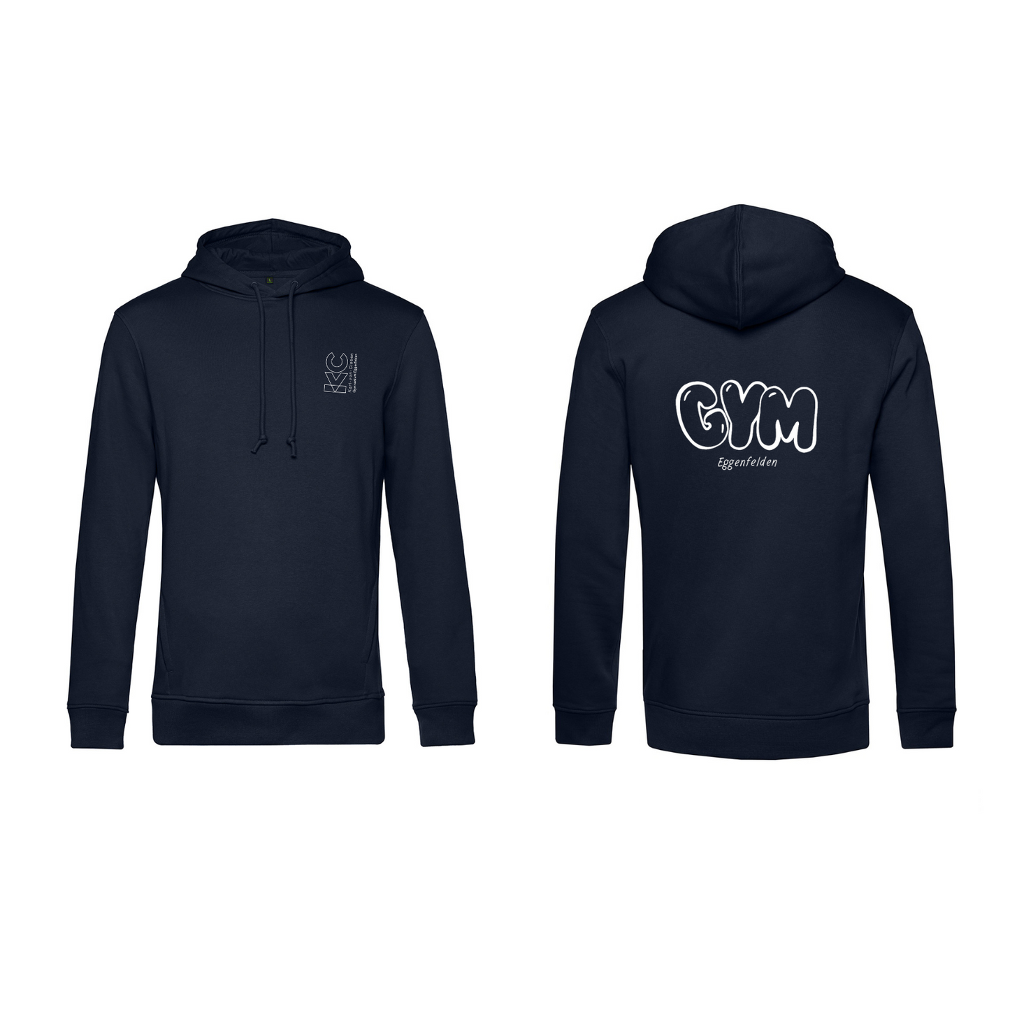 KVC Hoodie Kinder Doppeldruck umrandet