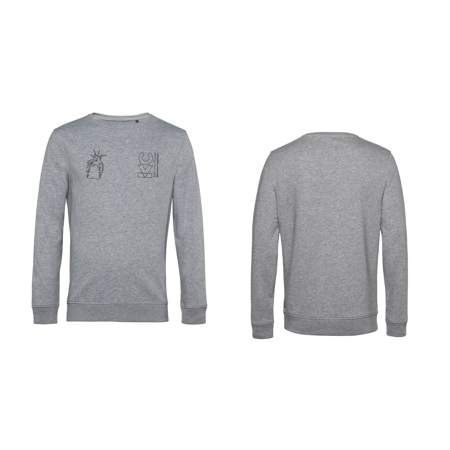KVC Sweater Kinder Doppeldruck umrandet
