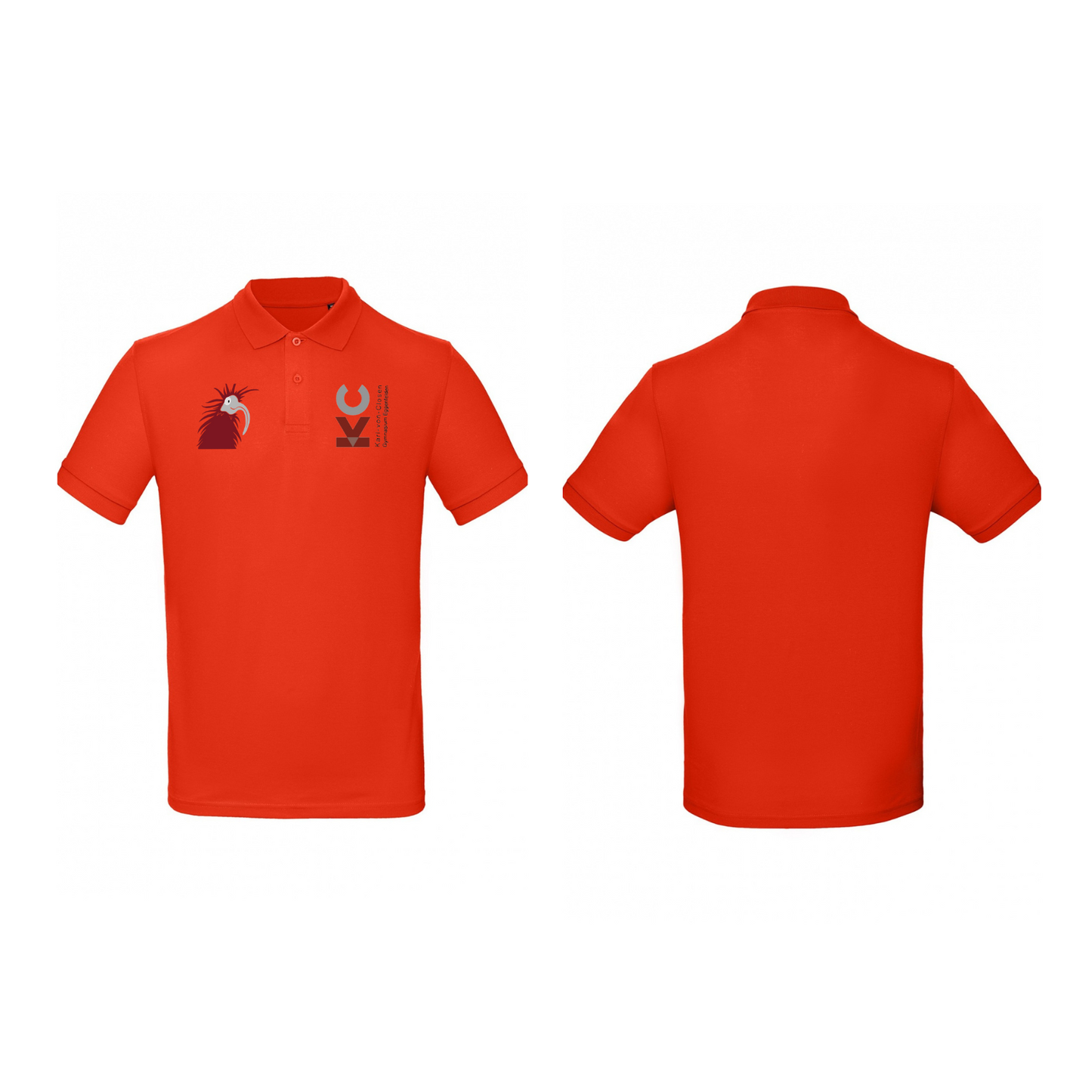 KVC Poloshirt Herren Doppeldruck in Farbe