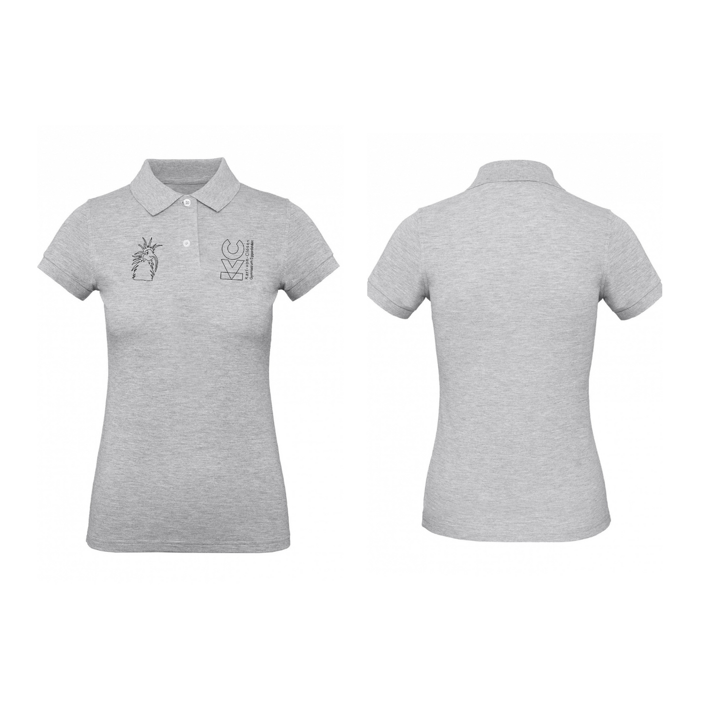 KVC Poloshirt Damen Doppeldruck umrandet