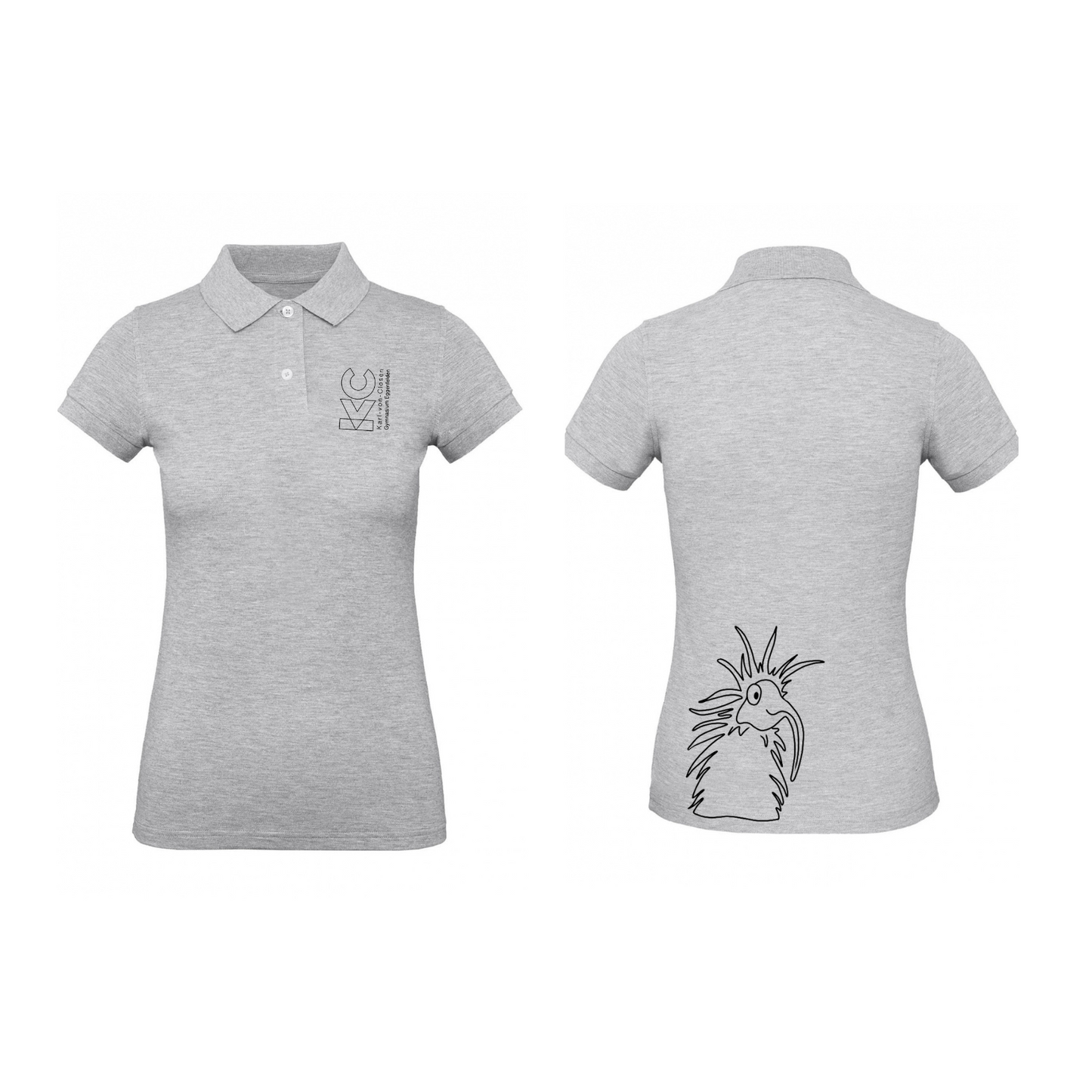 KVC Poloshirt Damen Doppeldruck umrandet