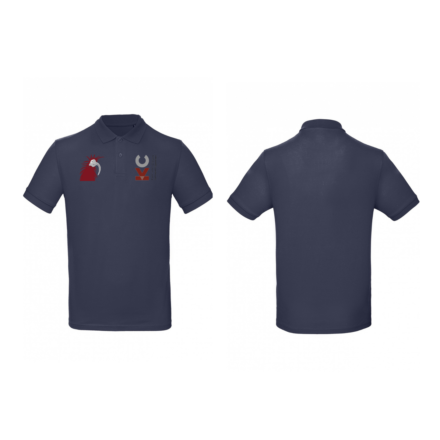 KVC Poloshirt Herren Doppeldruck in Farbe