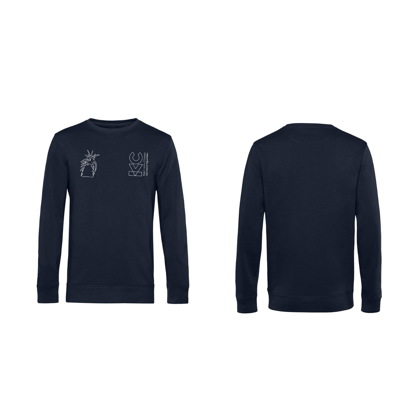 KVC Sweater Kinder Doppeldruck umrandet