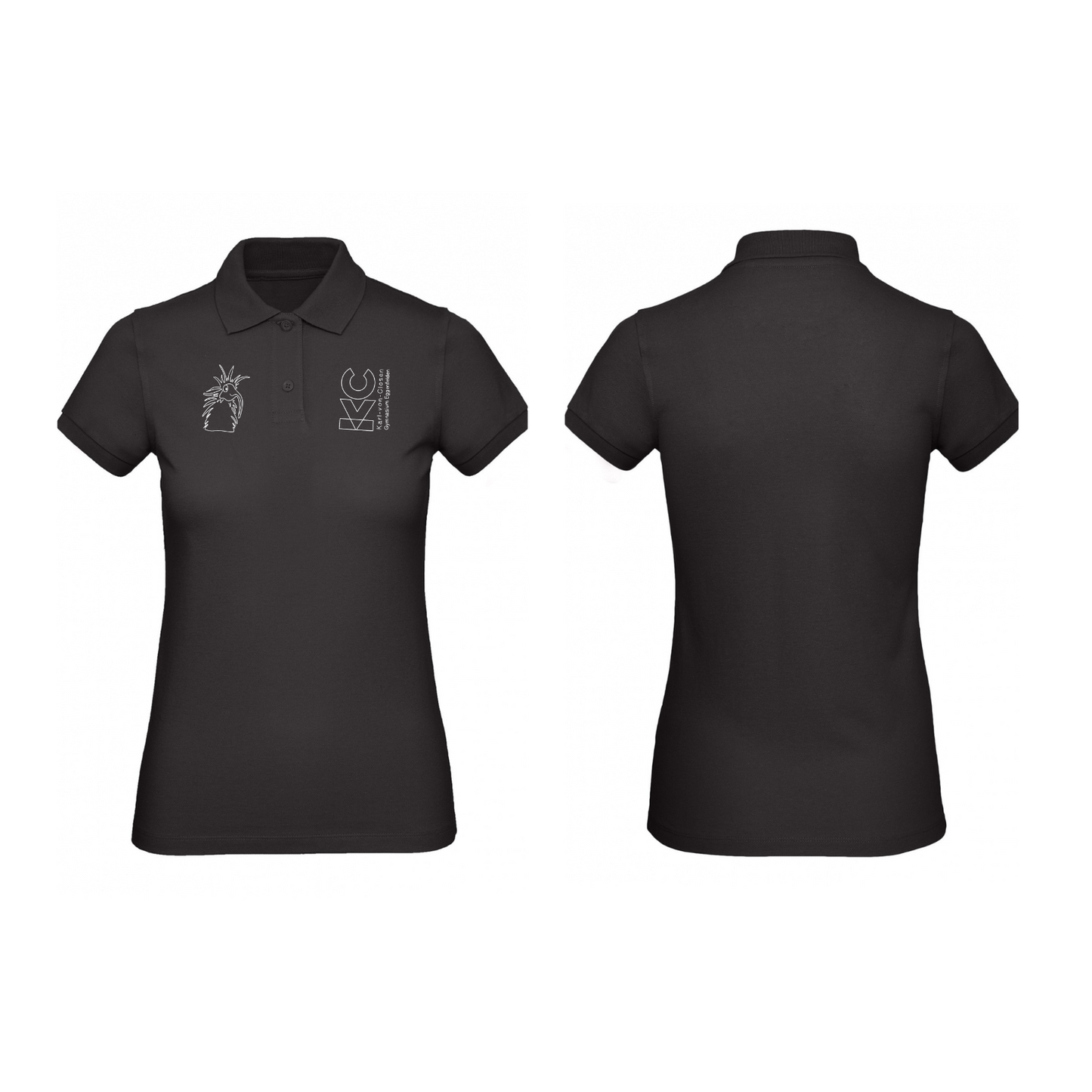 KVC Poloshirt Damen Doppeldruck umrandet