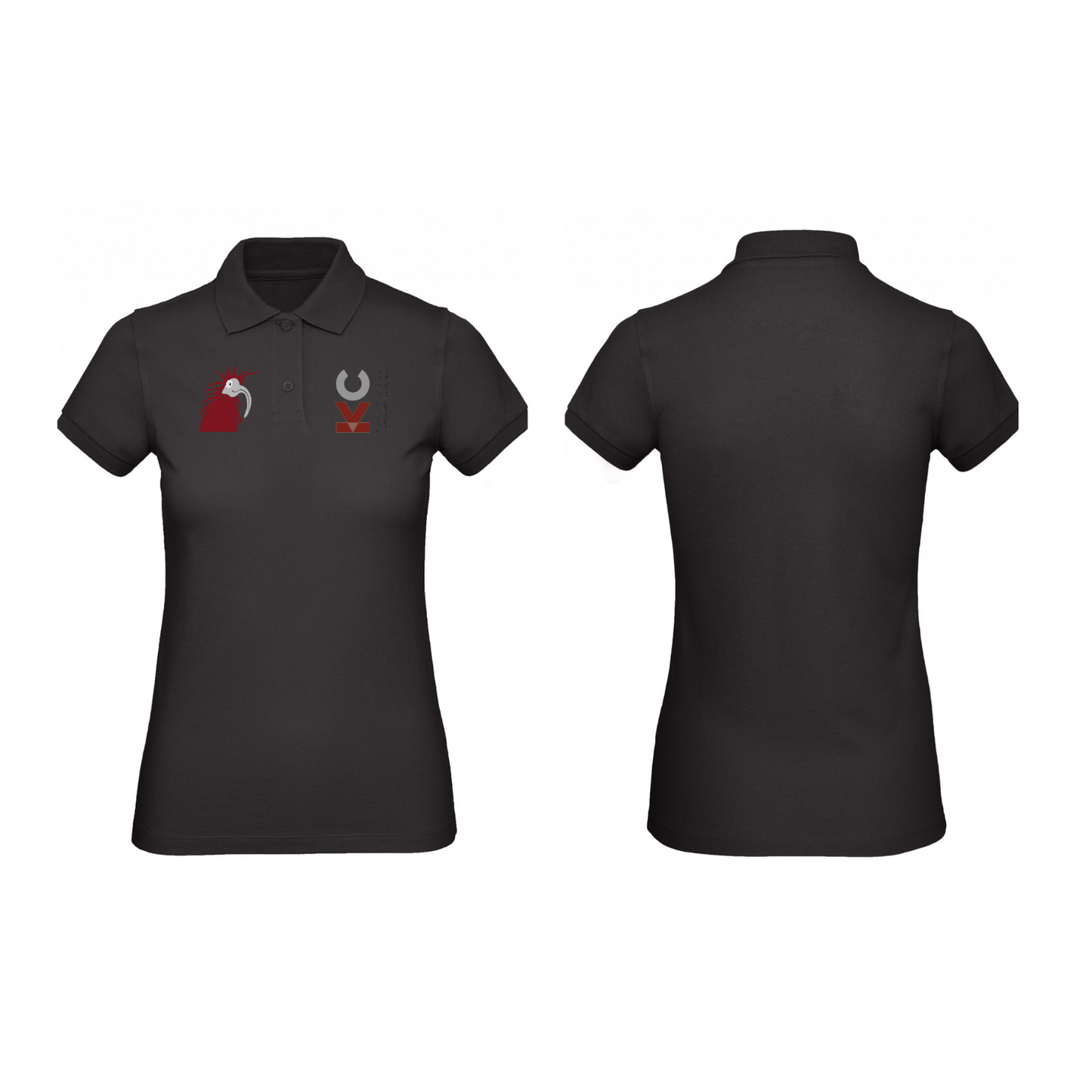KVC Poloshirt Damen Doppeldruck in Farbe