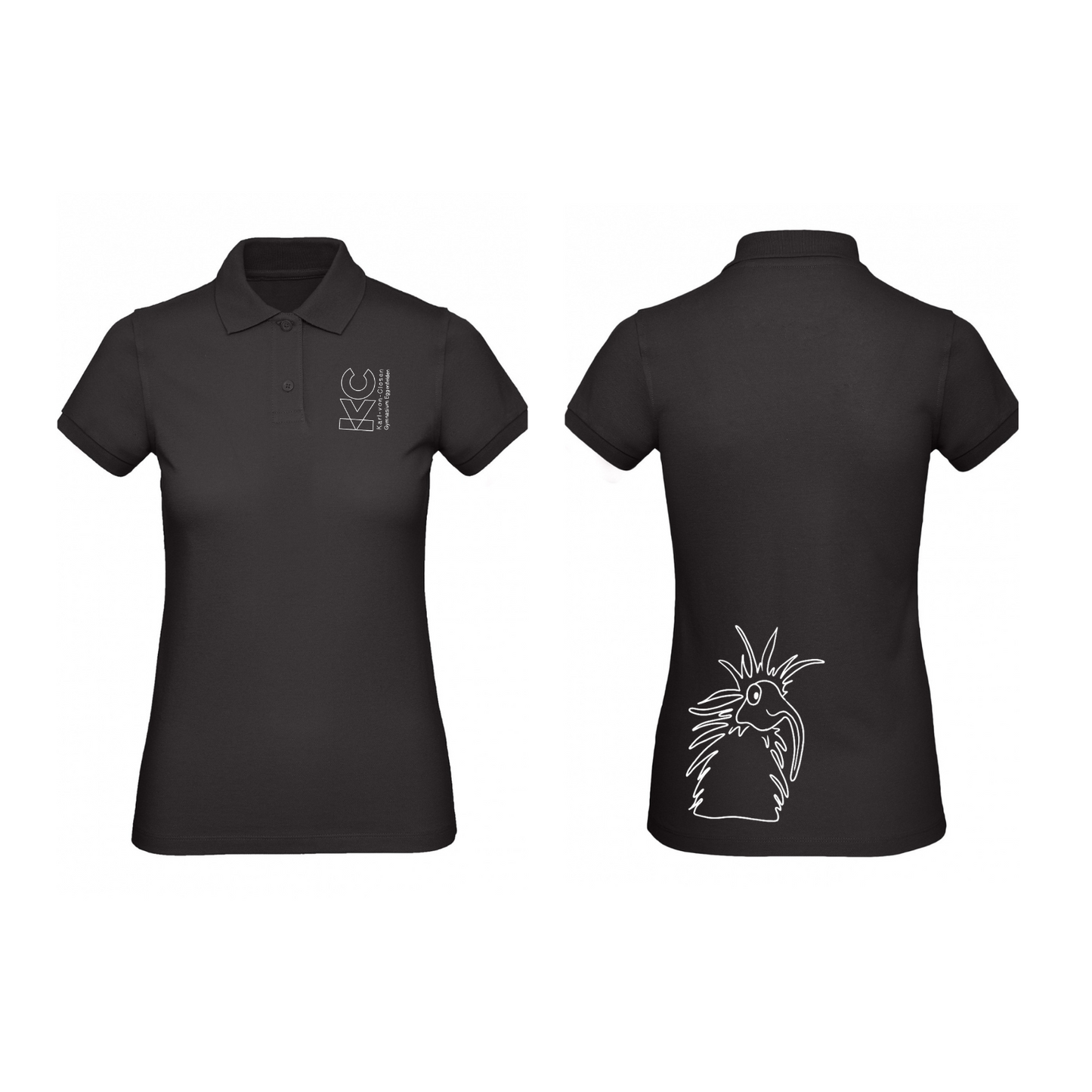 KVC Poloshirt Damen Doppeldruck umrandet