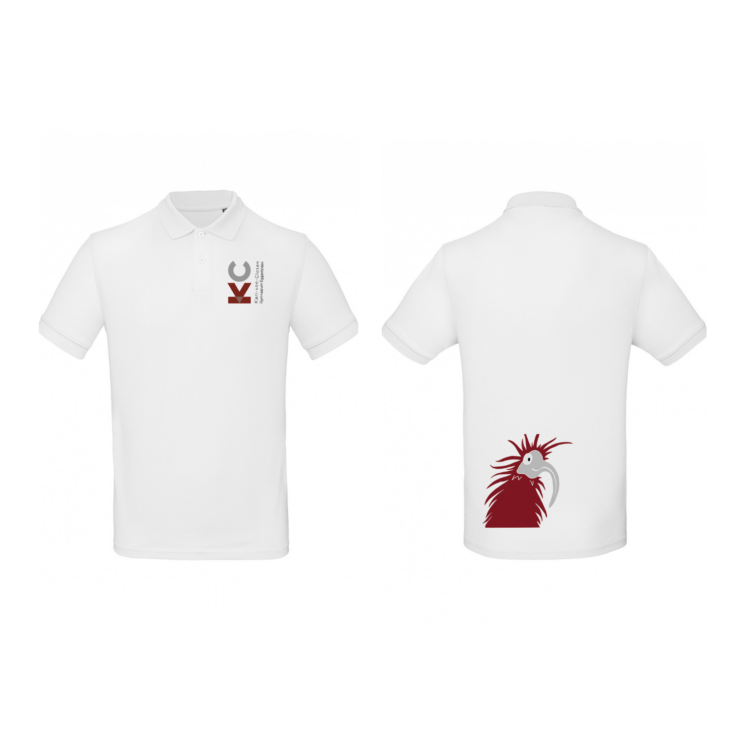 KVC Poloshirt Herren Doppeldruck in Farbe