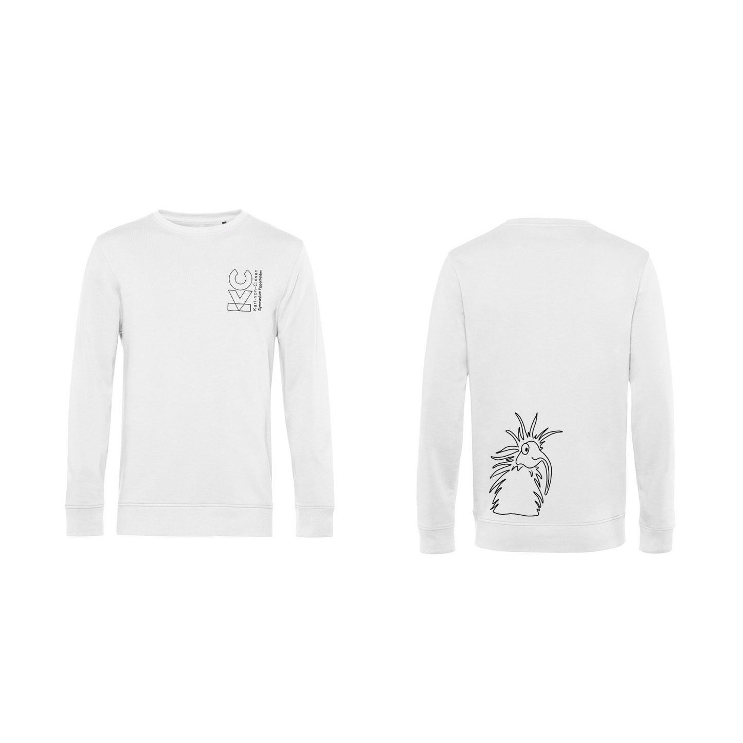 KVC Sweater Kinder Doppeldruck umrandet