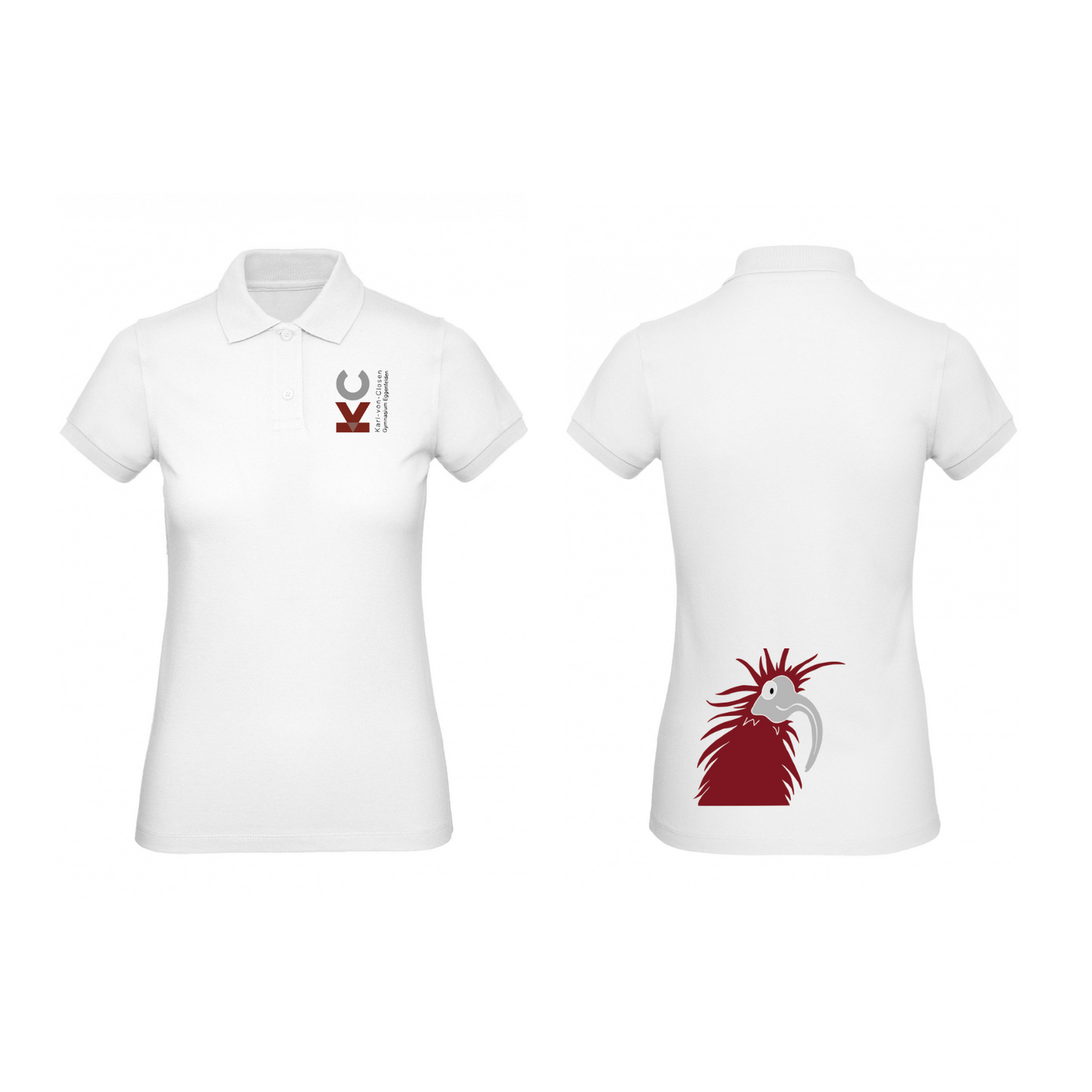 KVC Poloshirt Damen Doppeldruck in Farbe