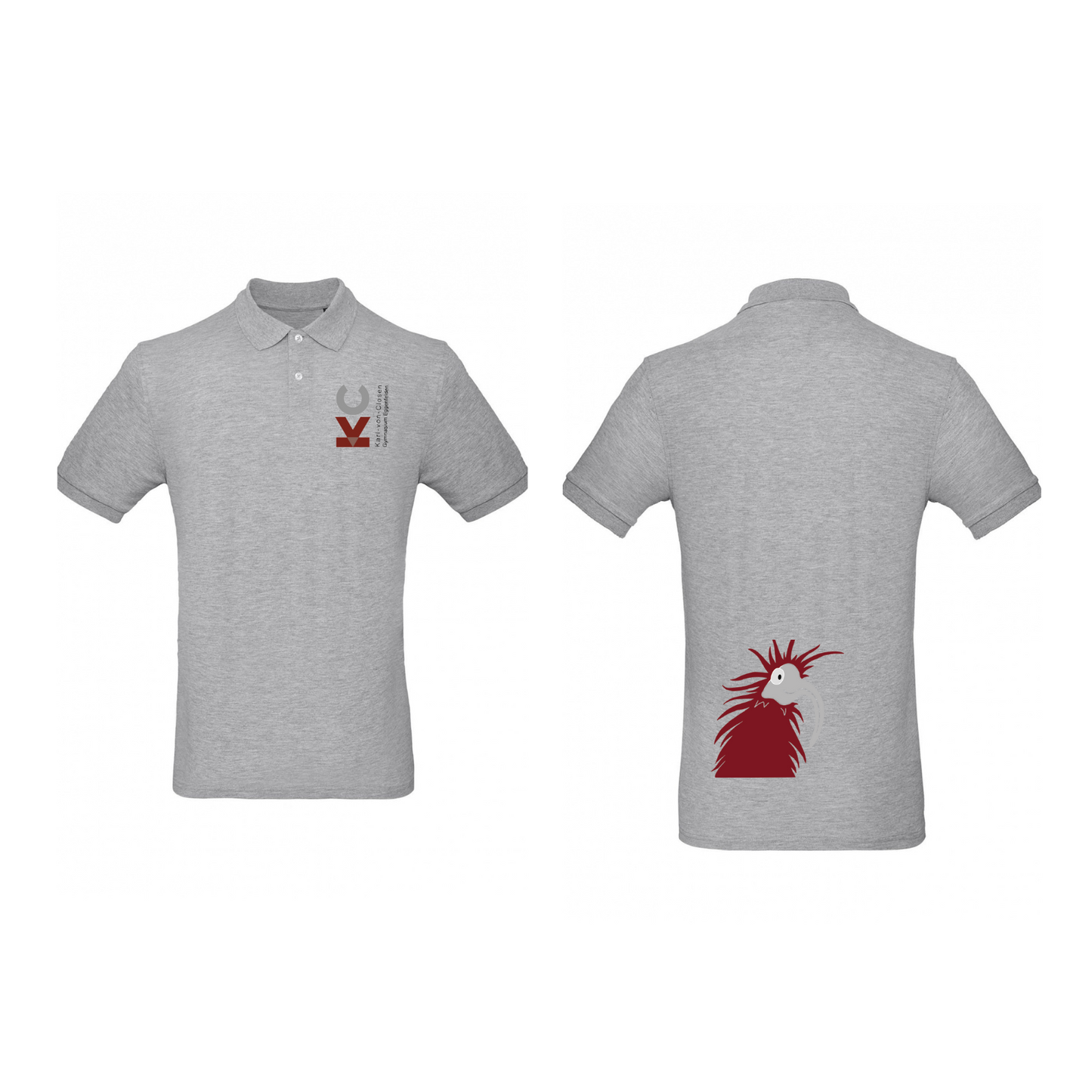 KVC Poloshirt Herren Doppeldruck in Farbe