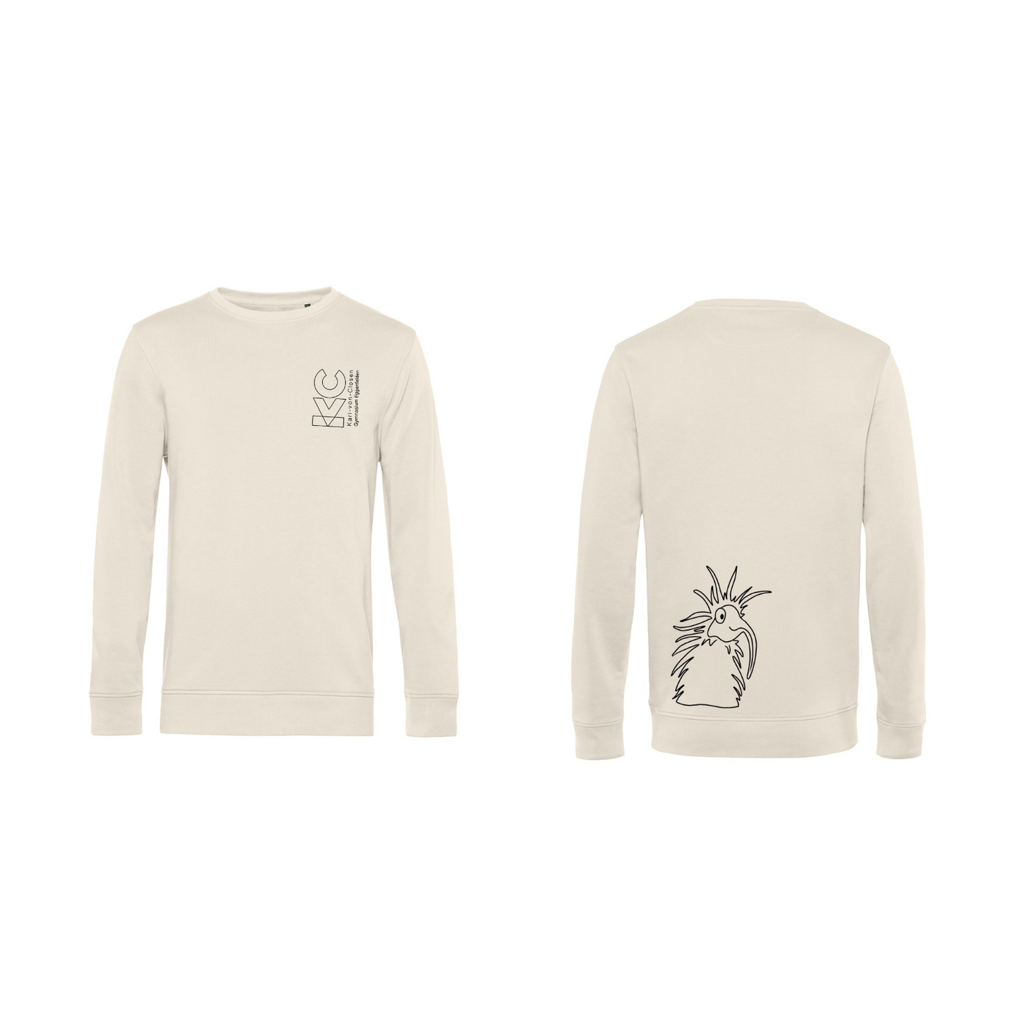 KVC Sweater Herren Doppeldruck umrandet