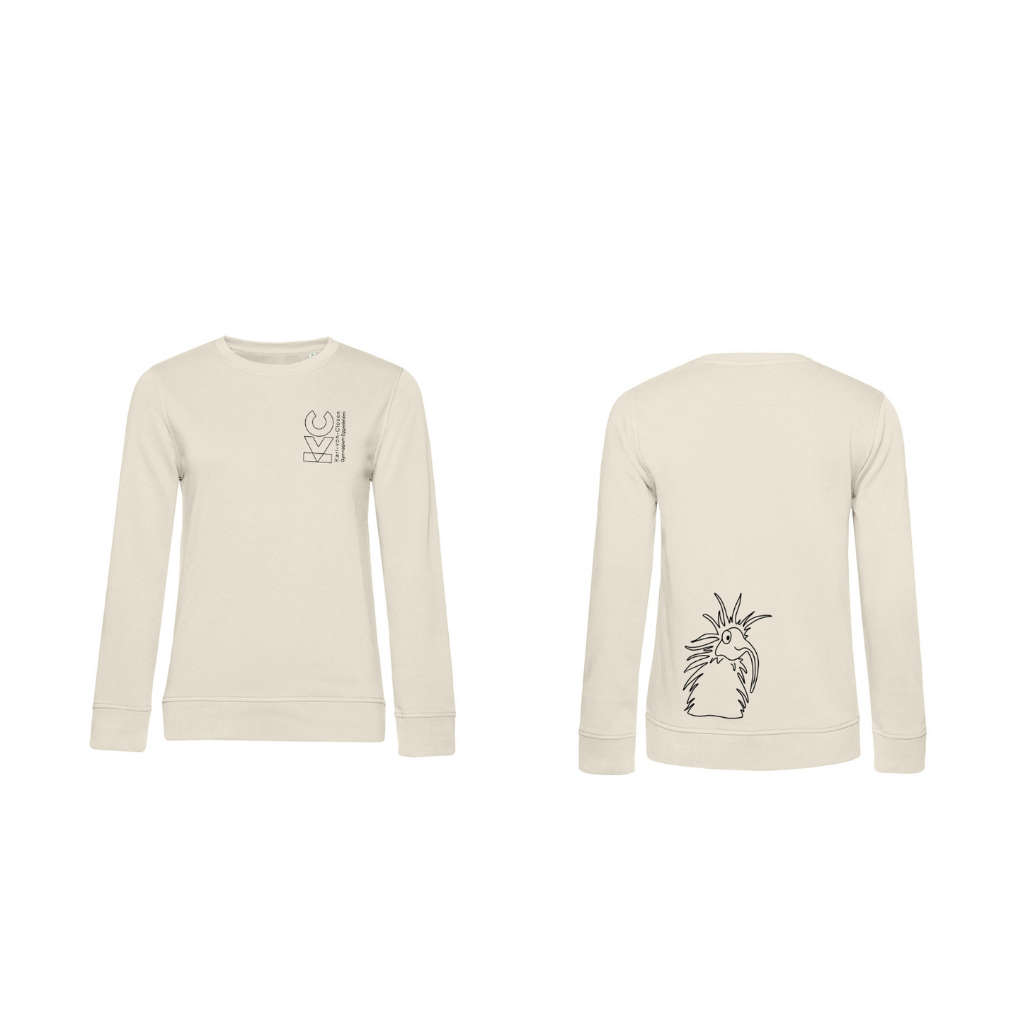 KVC Sweater Damen Doppeldruck umrandet