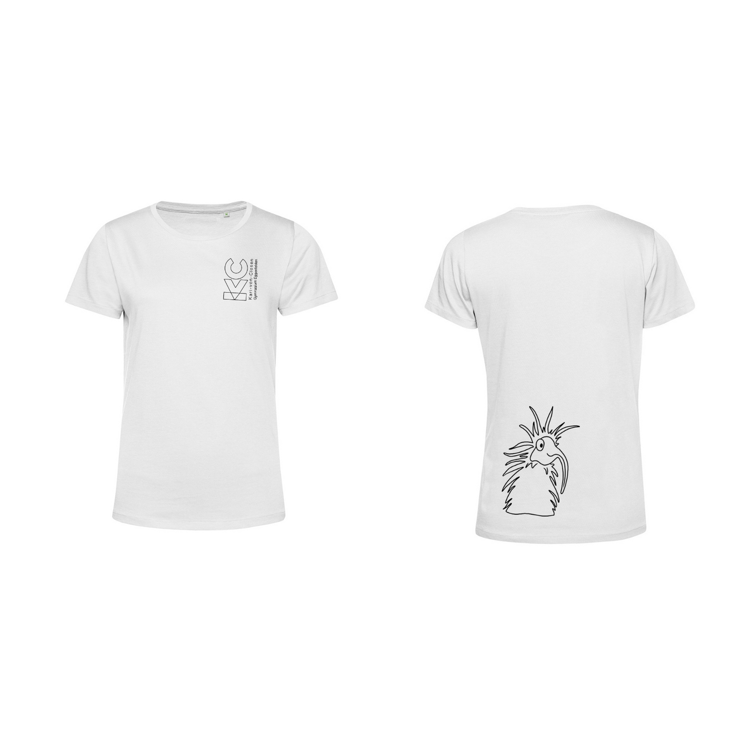 KVC T-Shirt Damen Doppeldruck umrandet