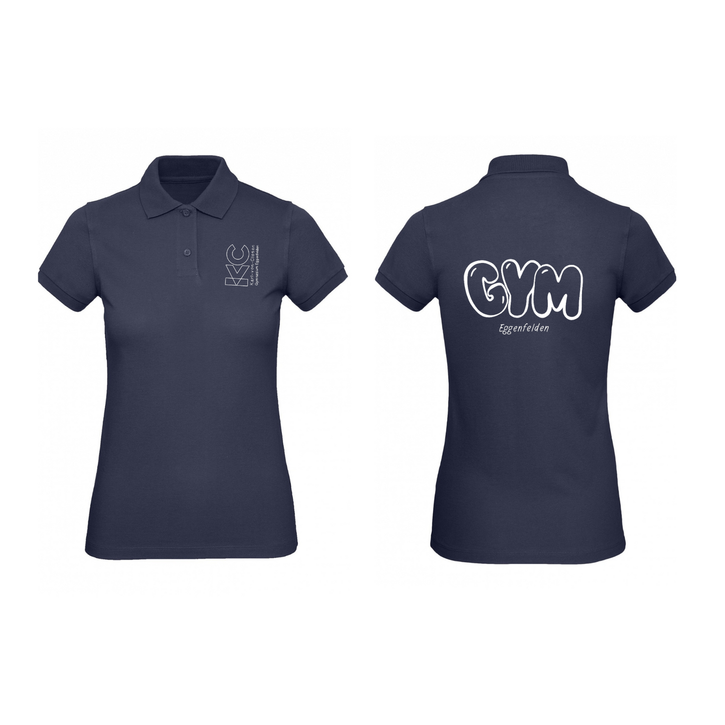 KVC Poloshirt Damen Doppeldruck umrandet