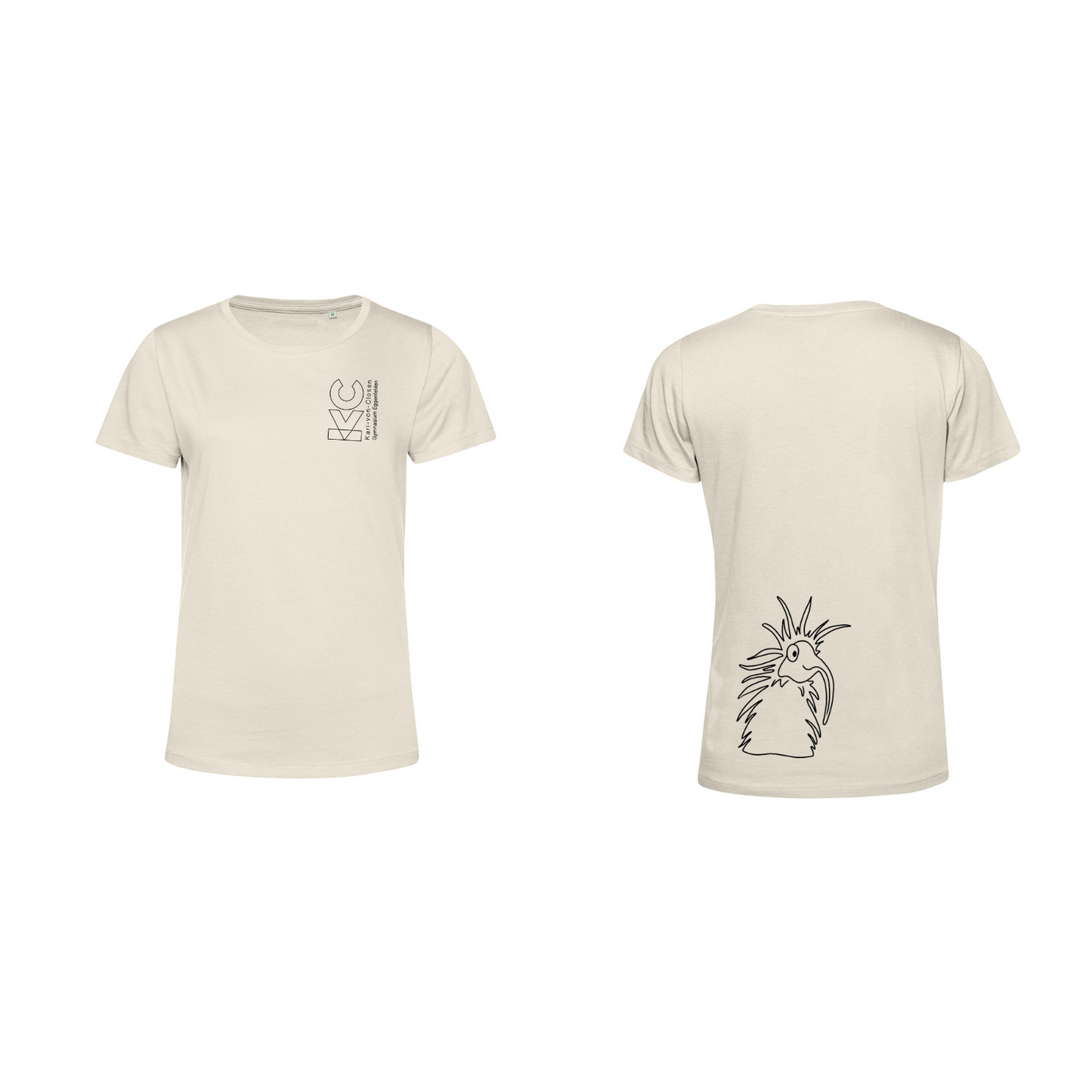 KVC T-Shirt Damen Doppeldruck umrandet