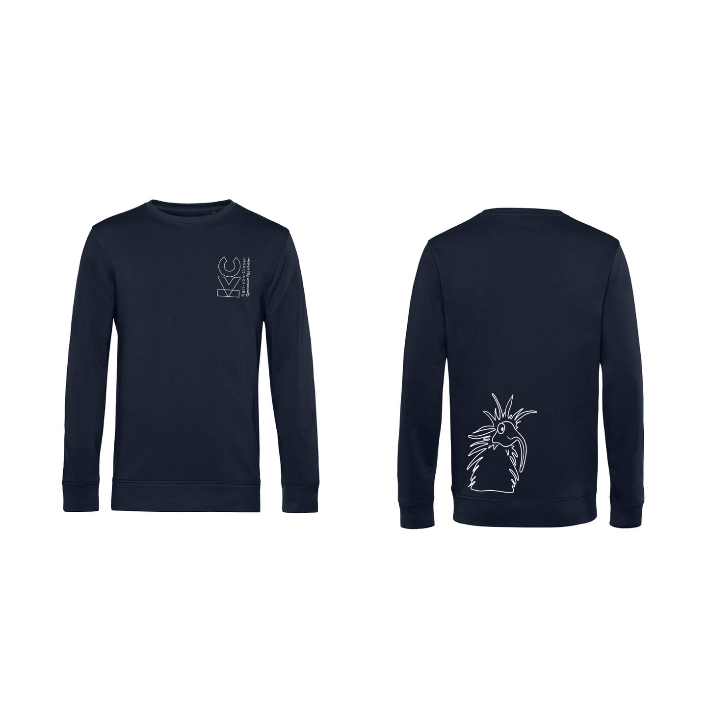 KVC Sweater Herren Doppeldruck umrandet