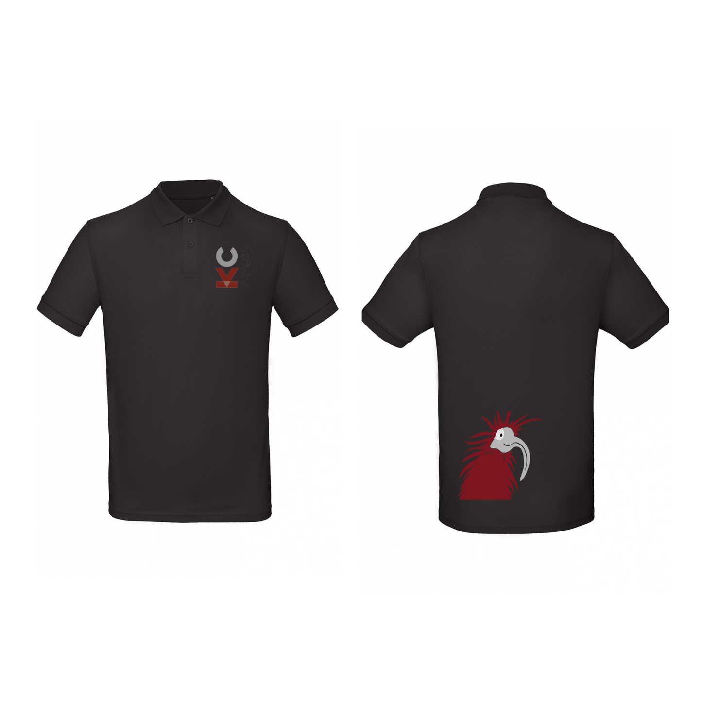 KVC Poloshirt Kinder Doppeldruck in Farbe