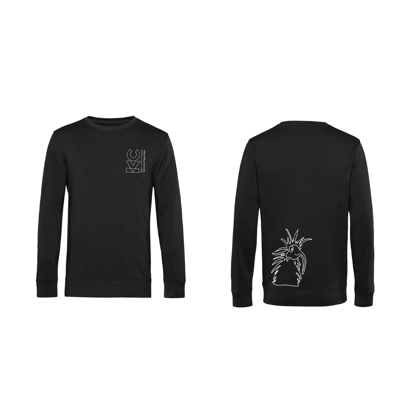 KVC Sweater Kinder Doppeldruck umrandet
