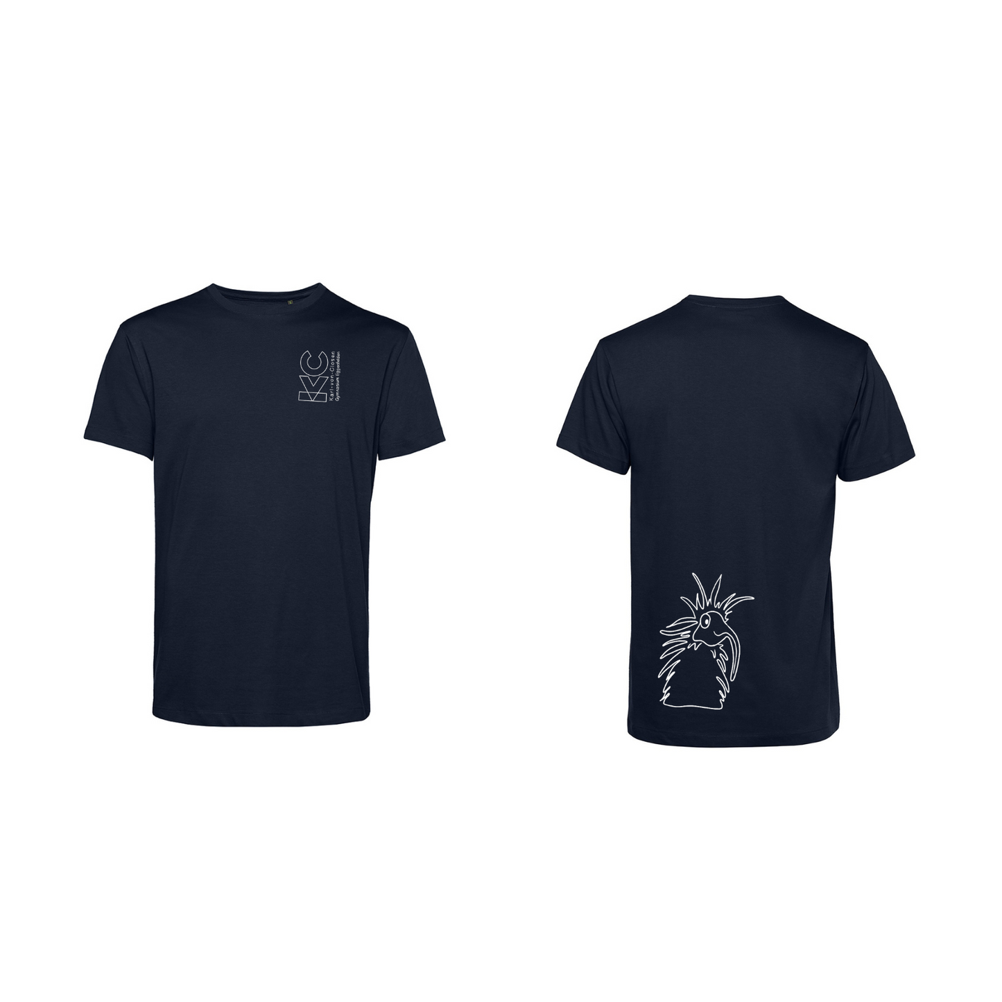 KVC T-Shirt Herren Doppeldruck umrandet