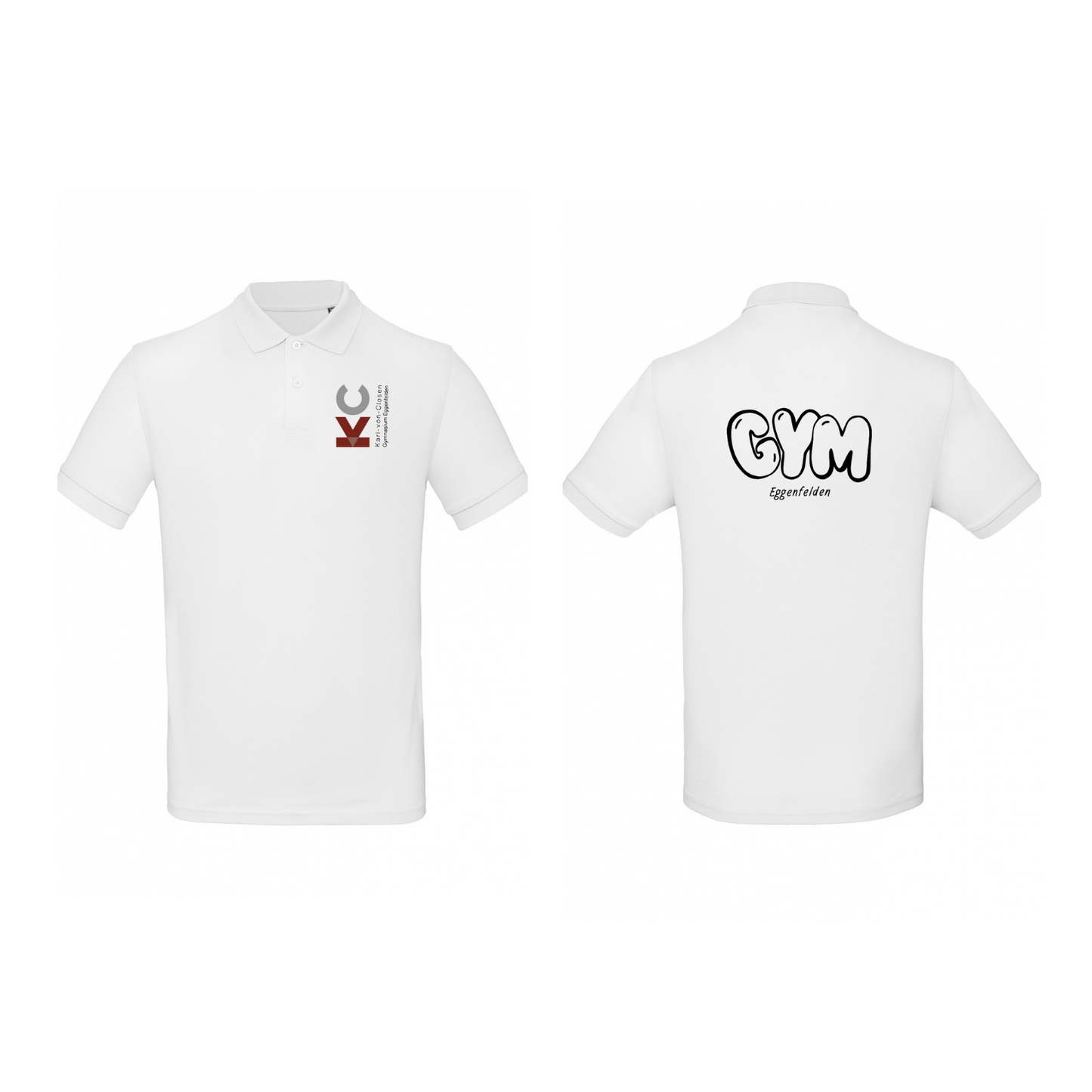 KVC Poloshirt Herren Doppeldruck in Farbe