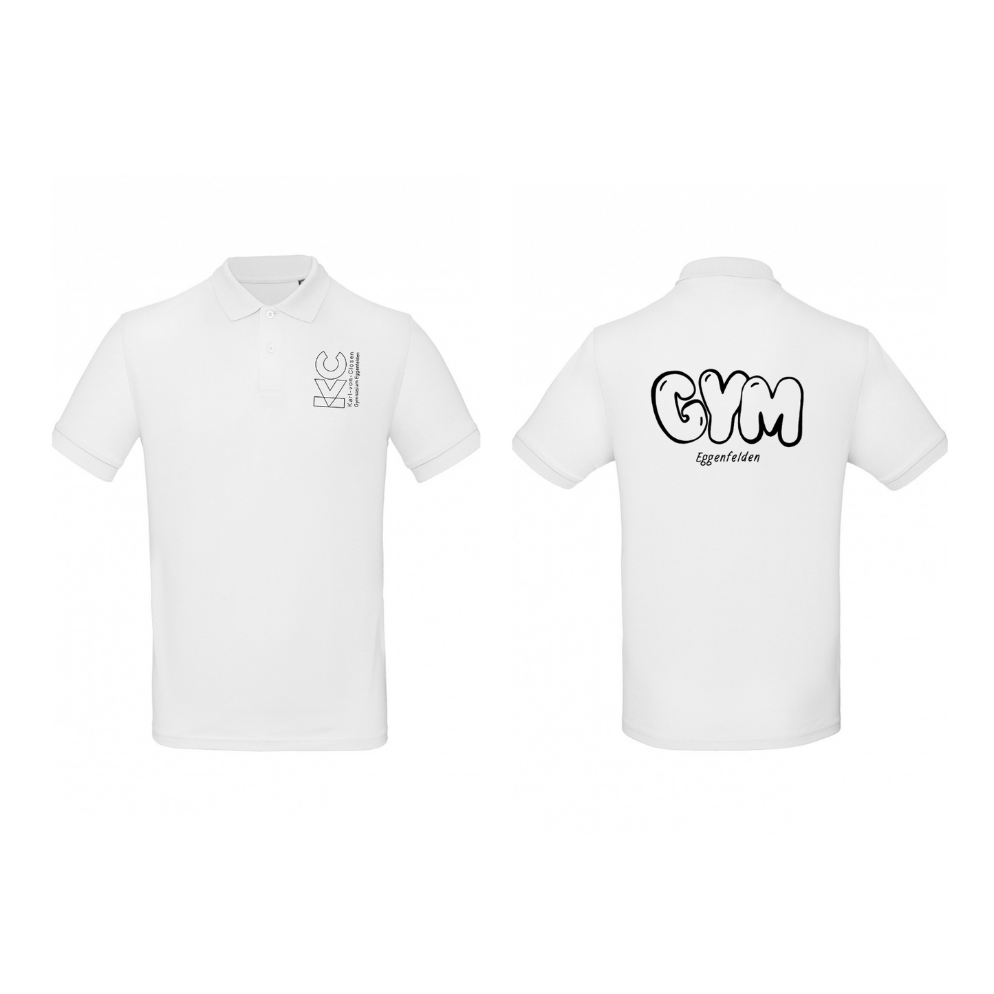 KVC Poloshirt Herren Doppeldruck umrandet