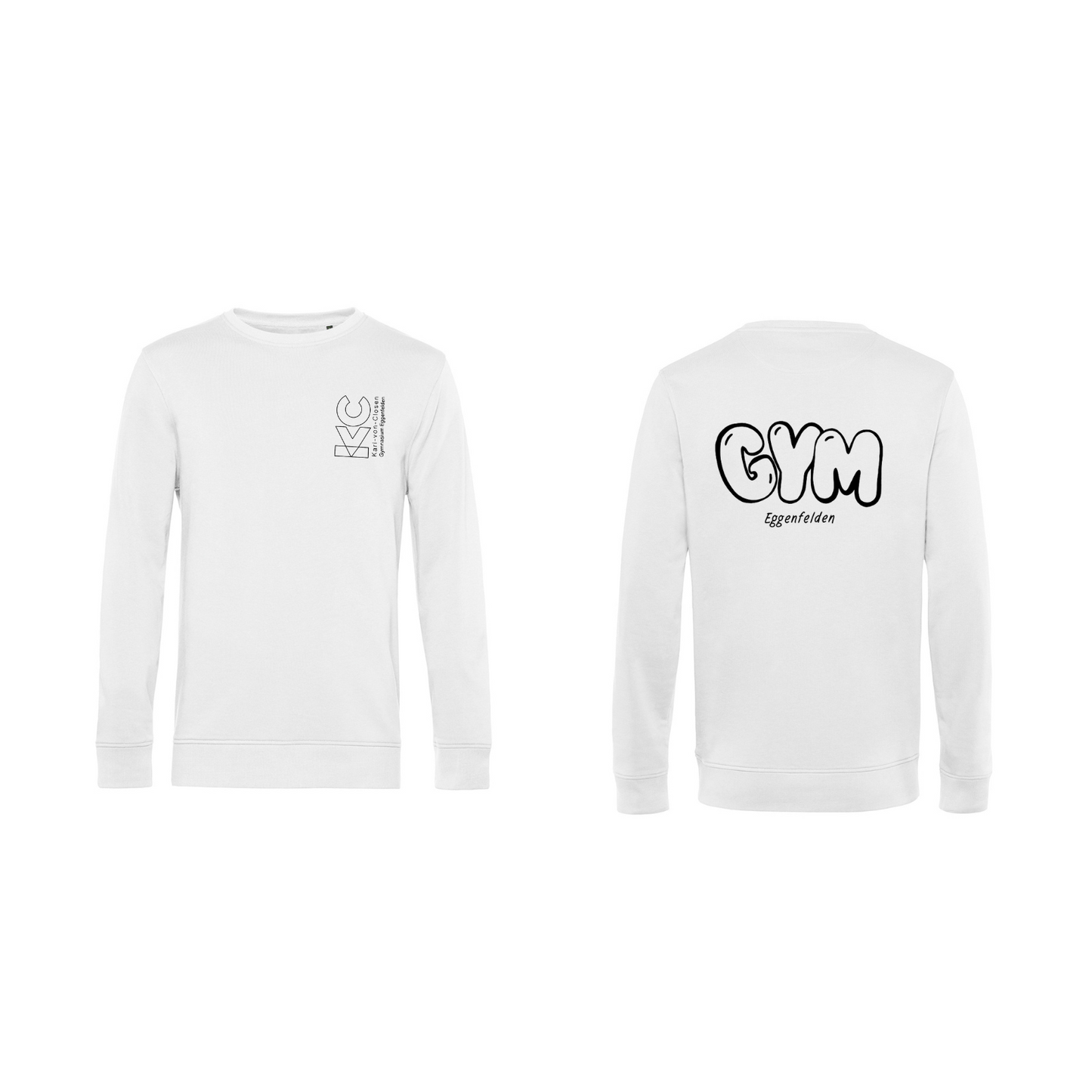 KVC Sweater Kinder Doppeldruck umrandet