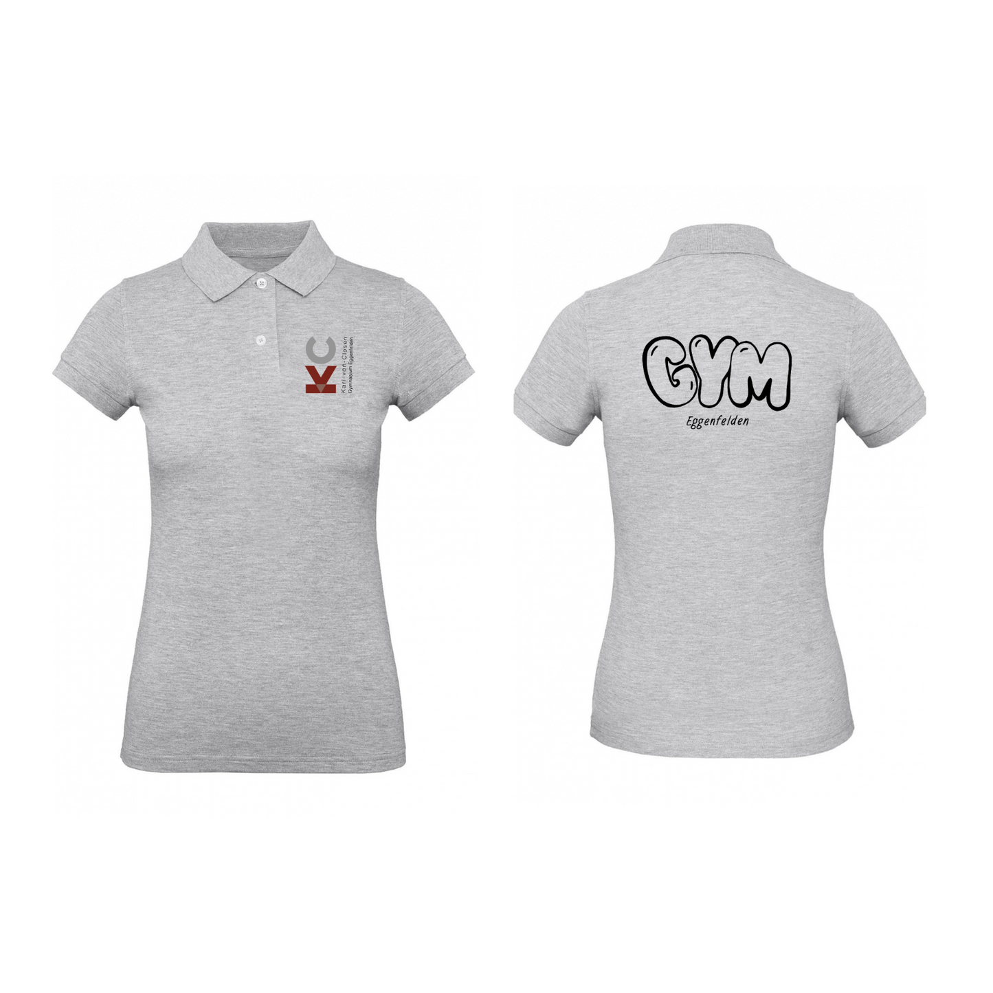 KVC Poloshirt Damen Doppeldruck in Farbe