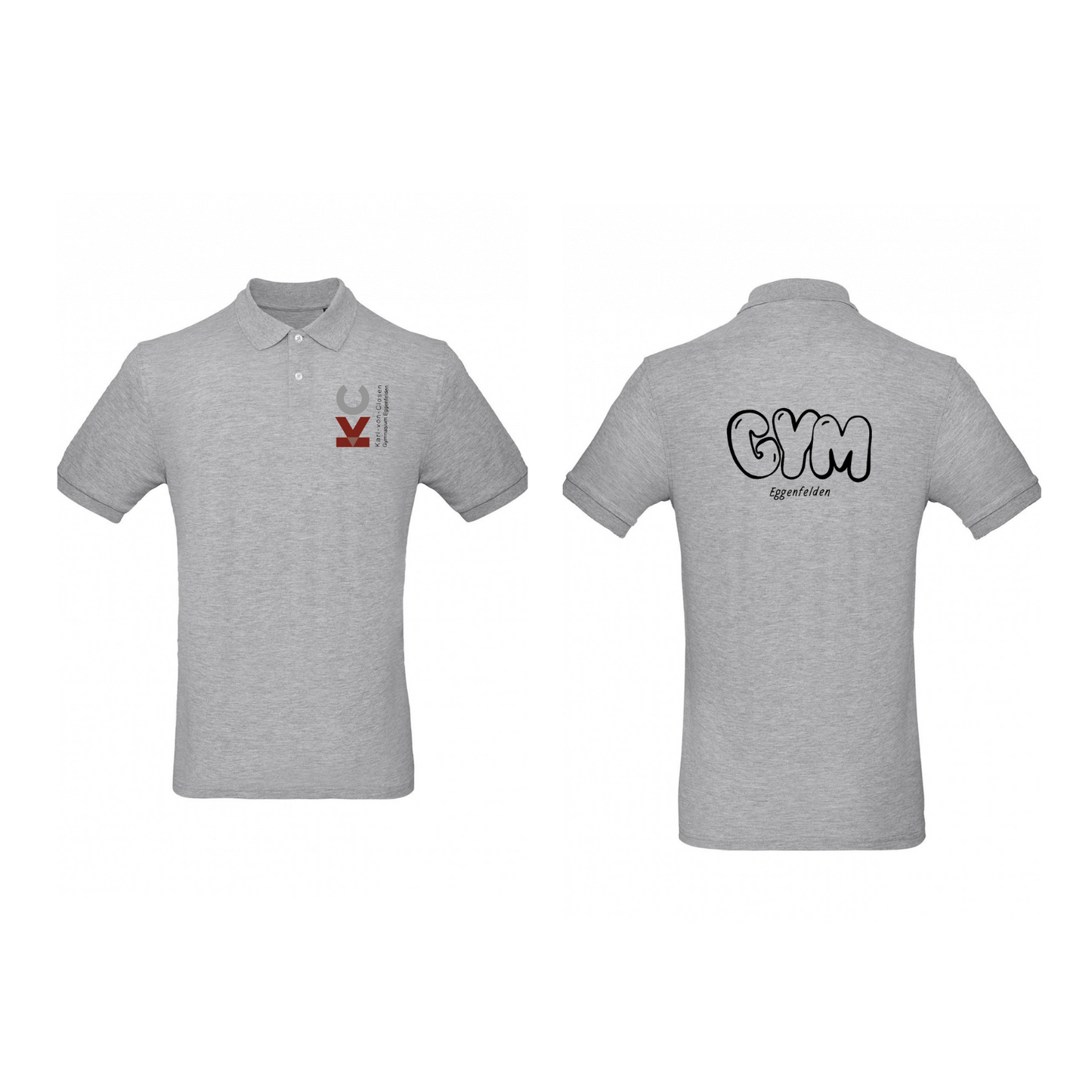 KVC Poloshirt Herren Doppeldruck in Farbe