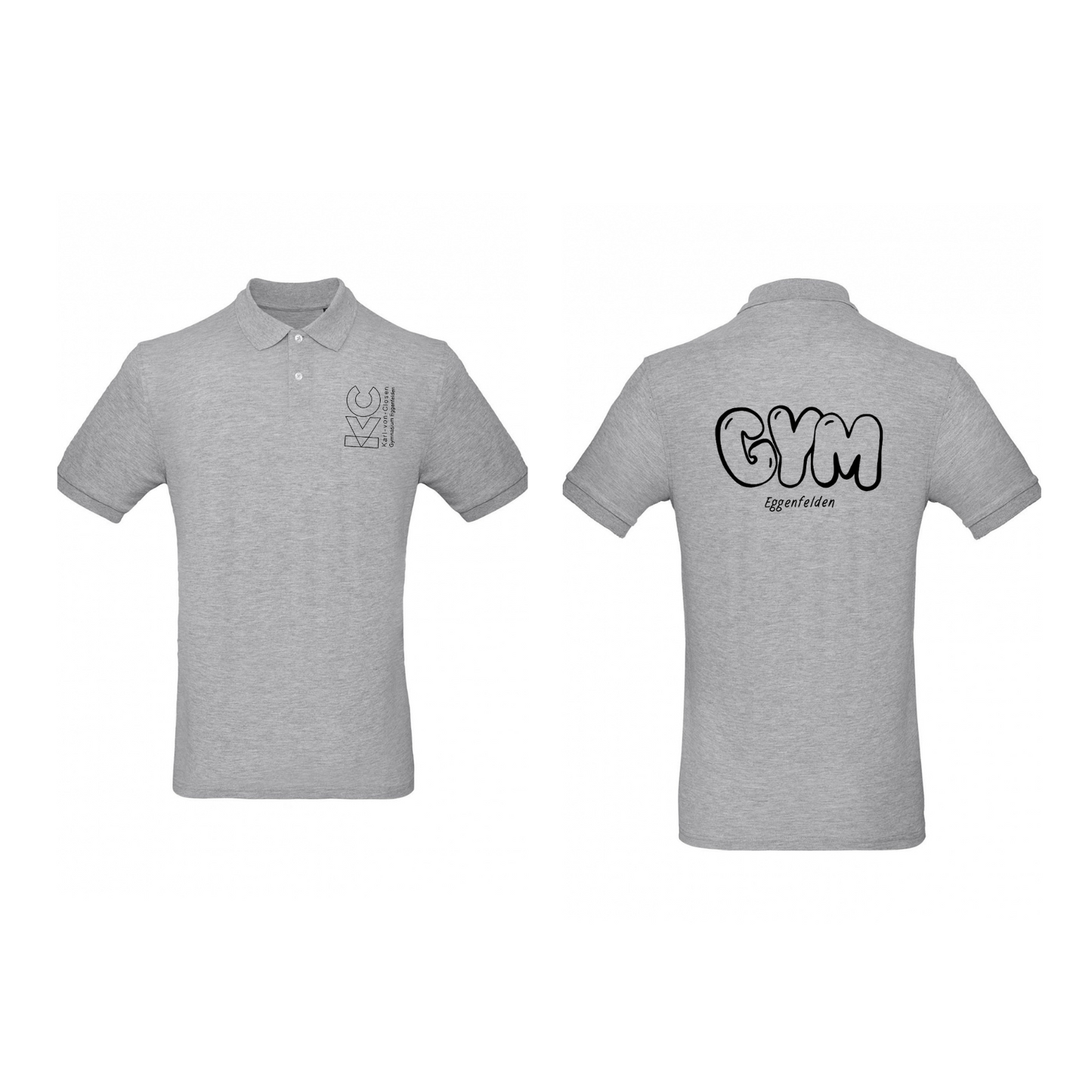 KVC Poloshirt Herren Doppeldruck umrandet