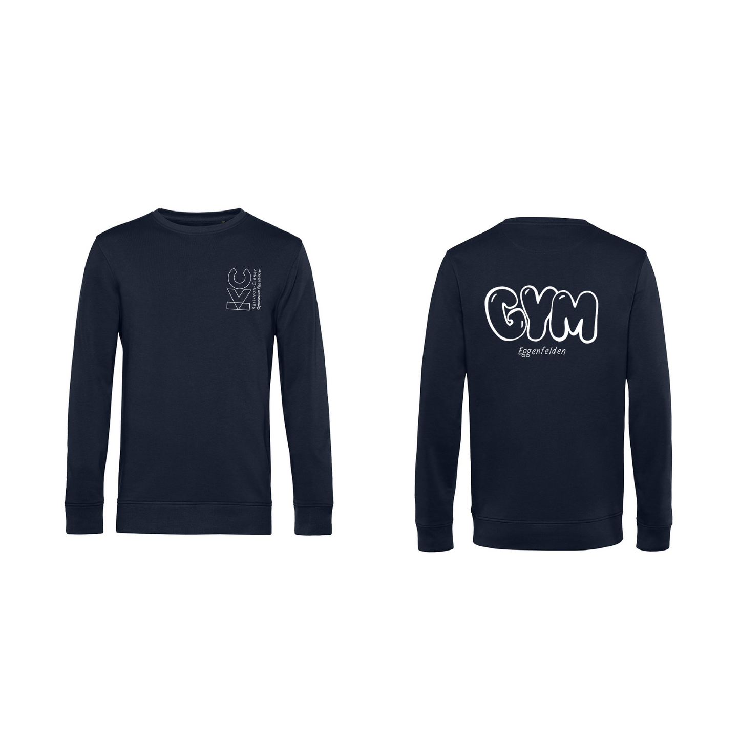 KVC Sweater Kinder Doppeldruck umrandet