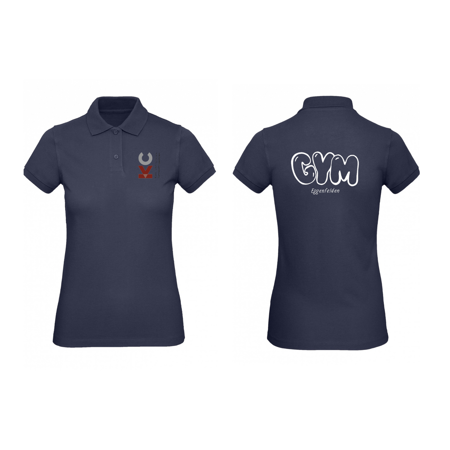 KVC Poloshirt Damen Doppeldruck in Farbe
