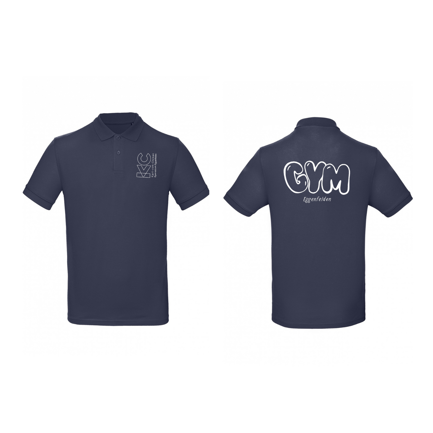 KVC Poloshirt Herren Doppeldruck umrandet