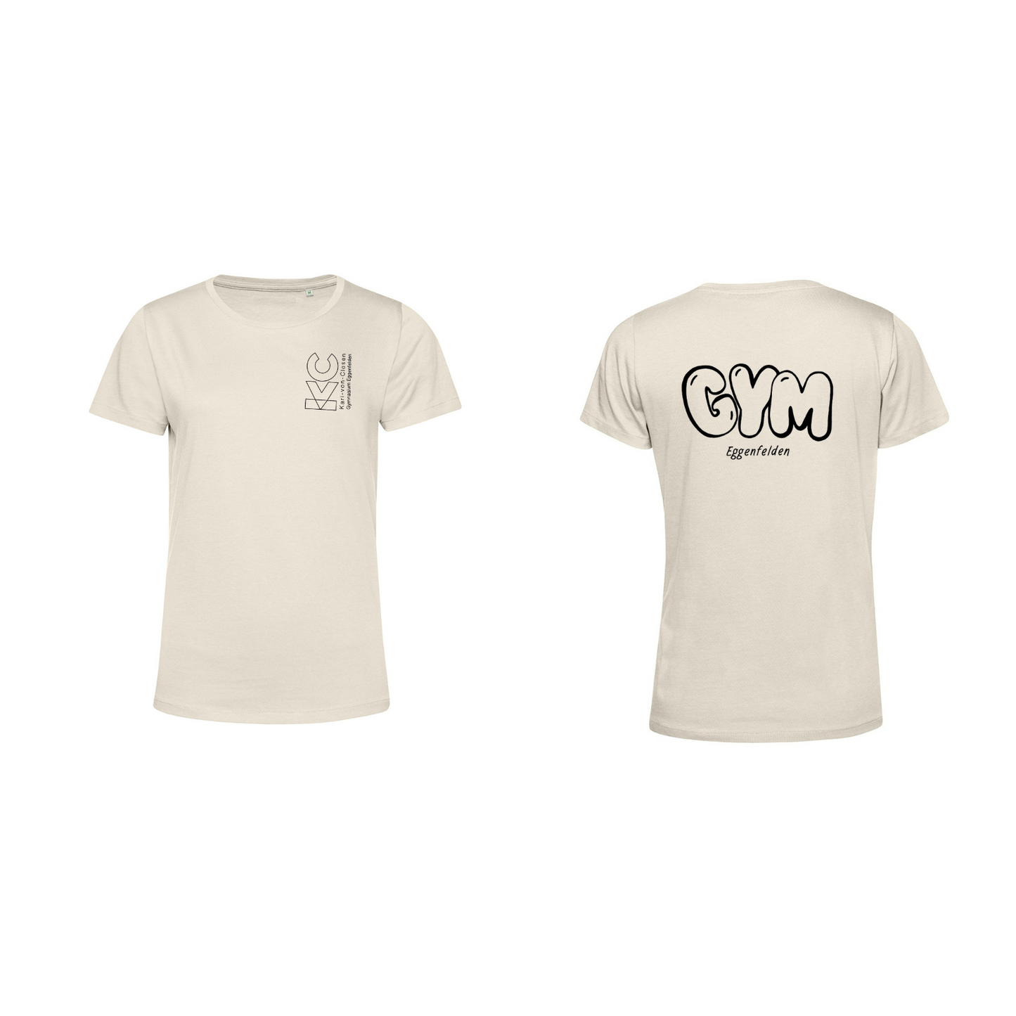 KVC T-Shirt Damen Doppeldruck umrandet