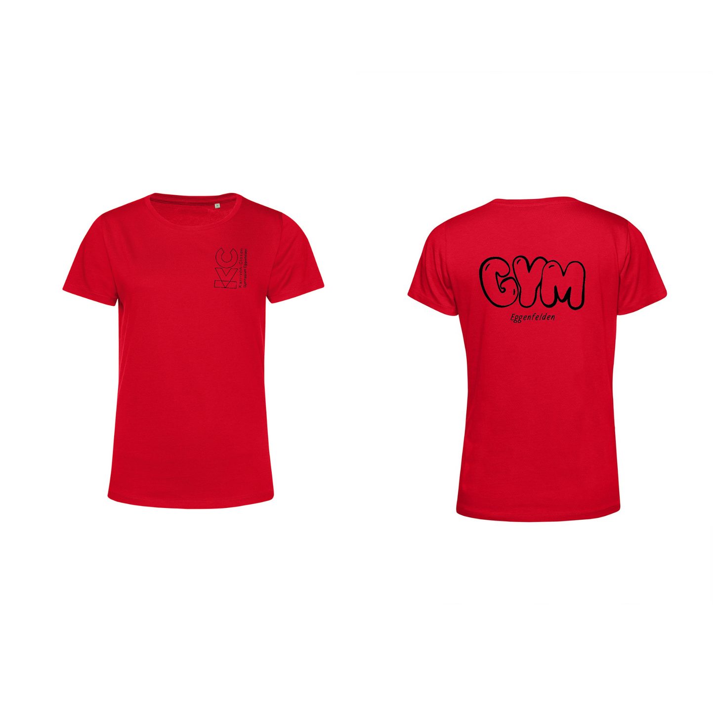 KVC T-Shirt Damen Doppeldruck umrandet