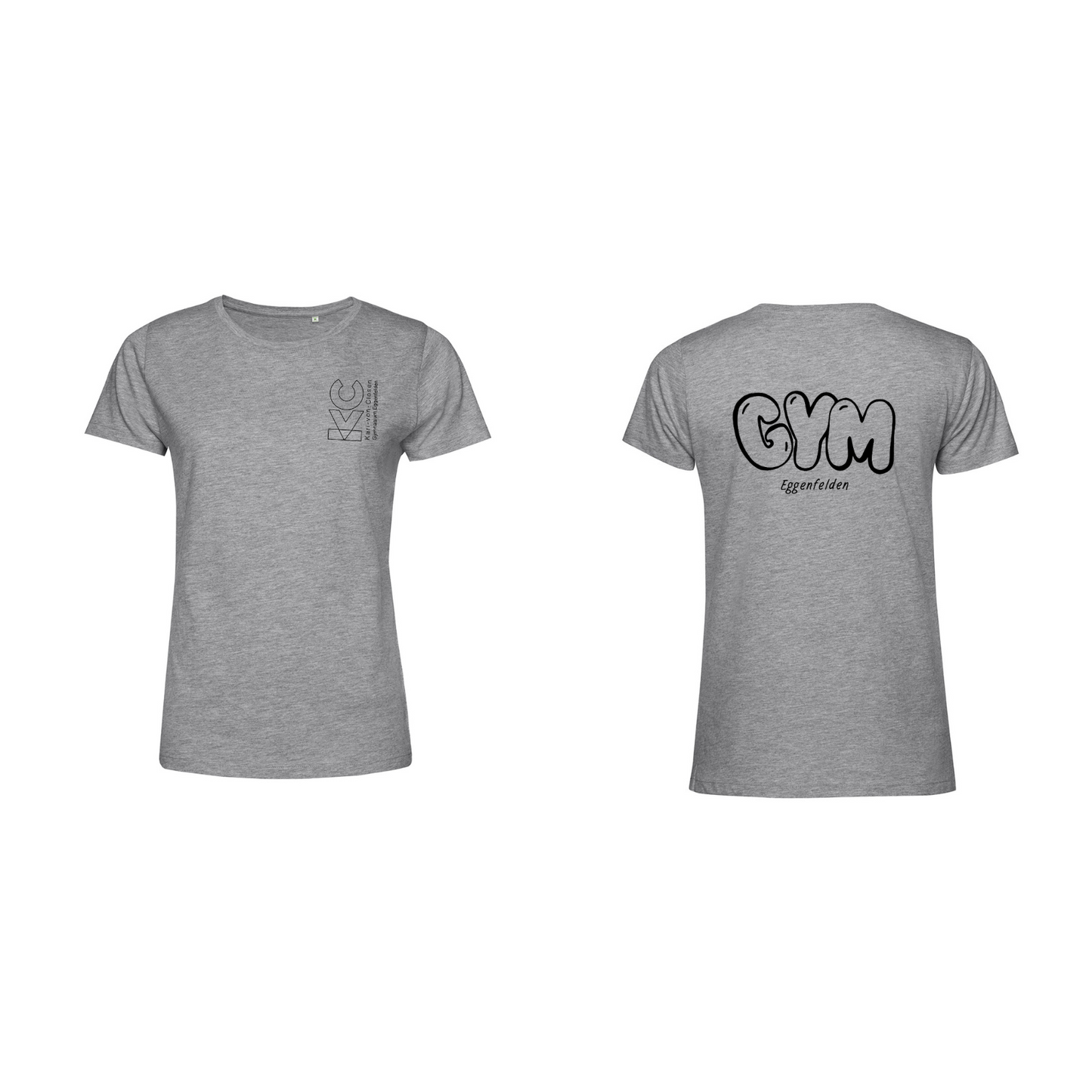 KVC T-Shirt Damen Doppeldruck umrandet