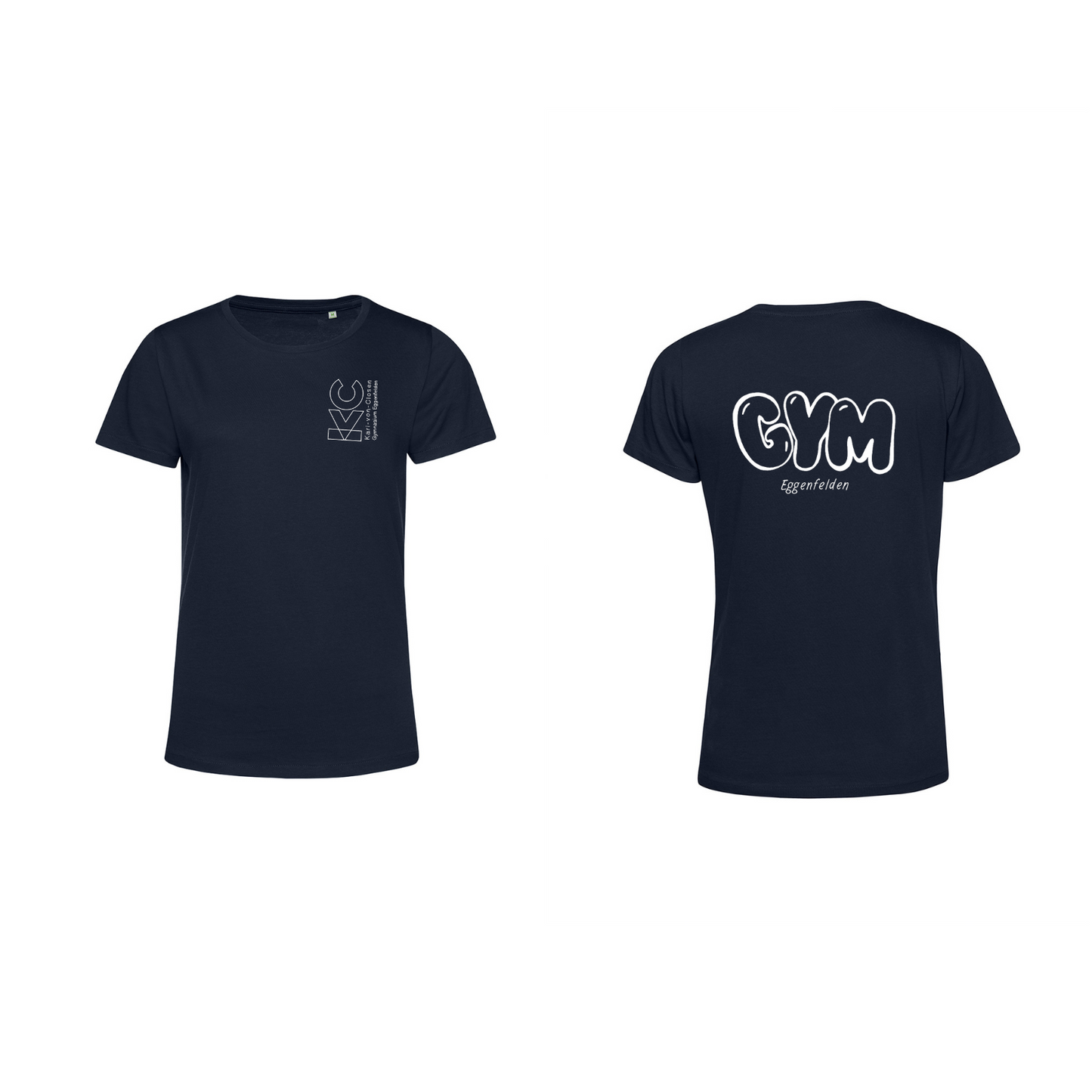 KVC T-Shirt Damen Doppeldruck umrandet