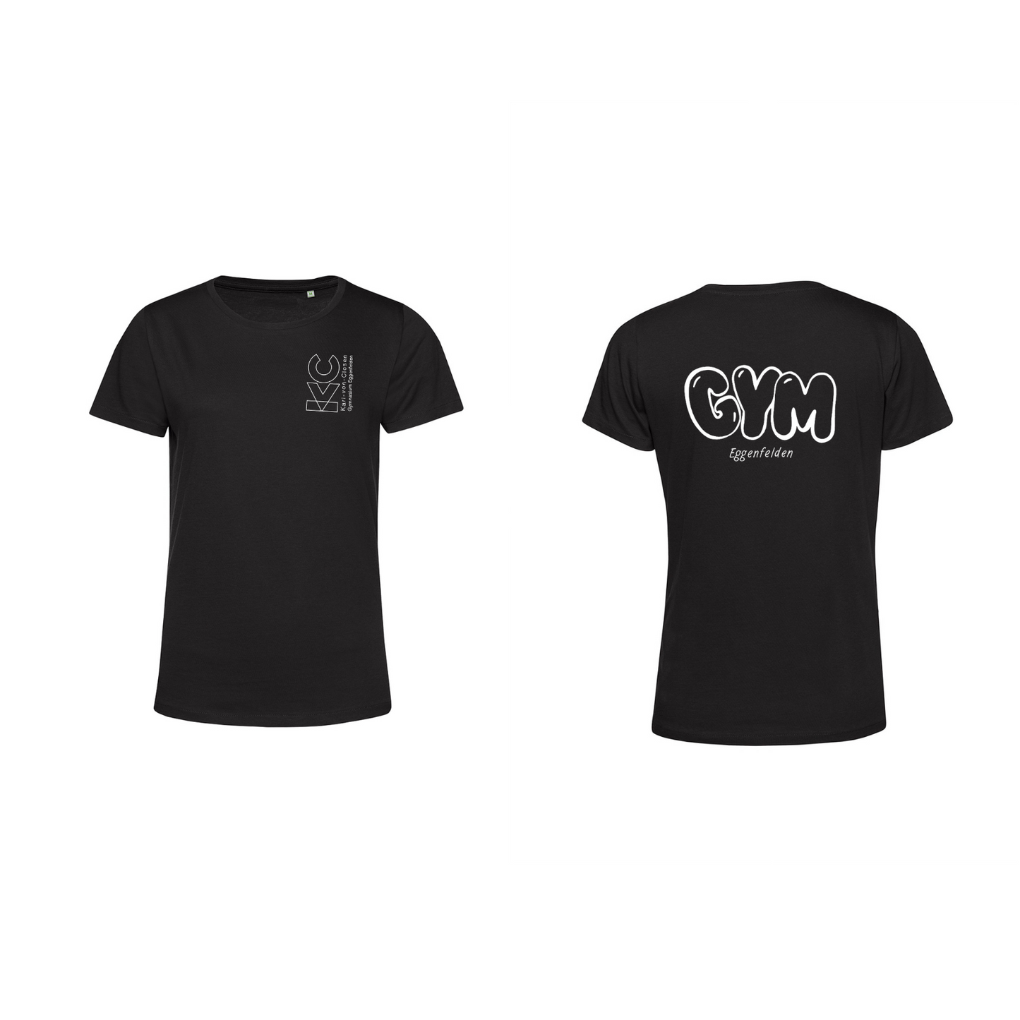 KVC T-Shirt Damen Doppeldruck umrandet