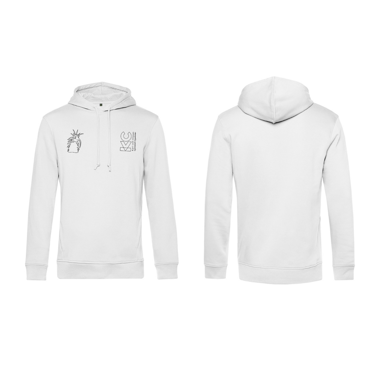 KVC Hoodie Doppeldruck umrandet