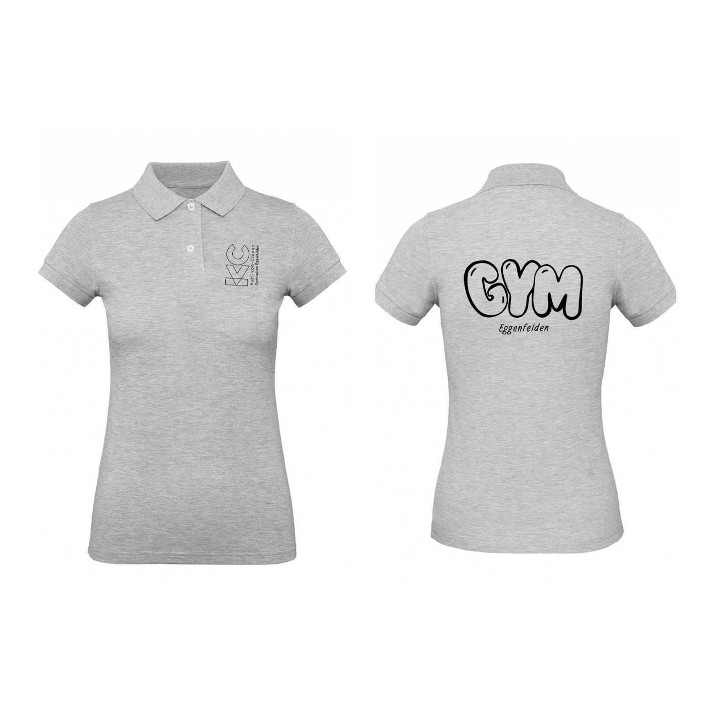 KVC Poloshirt Damen Doppeldruck umrandet